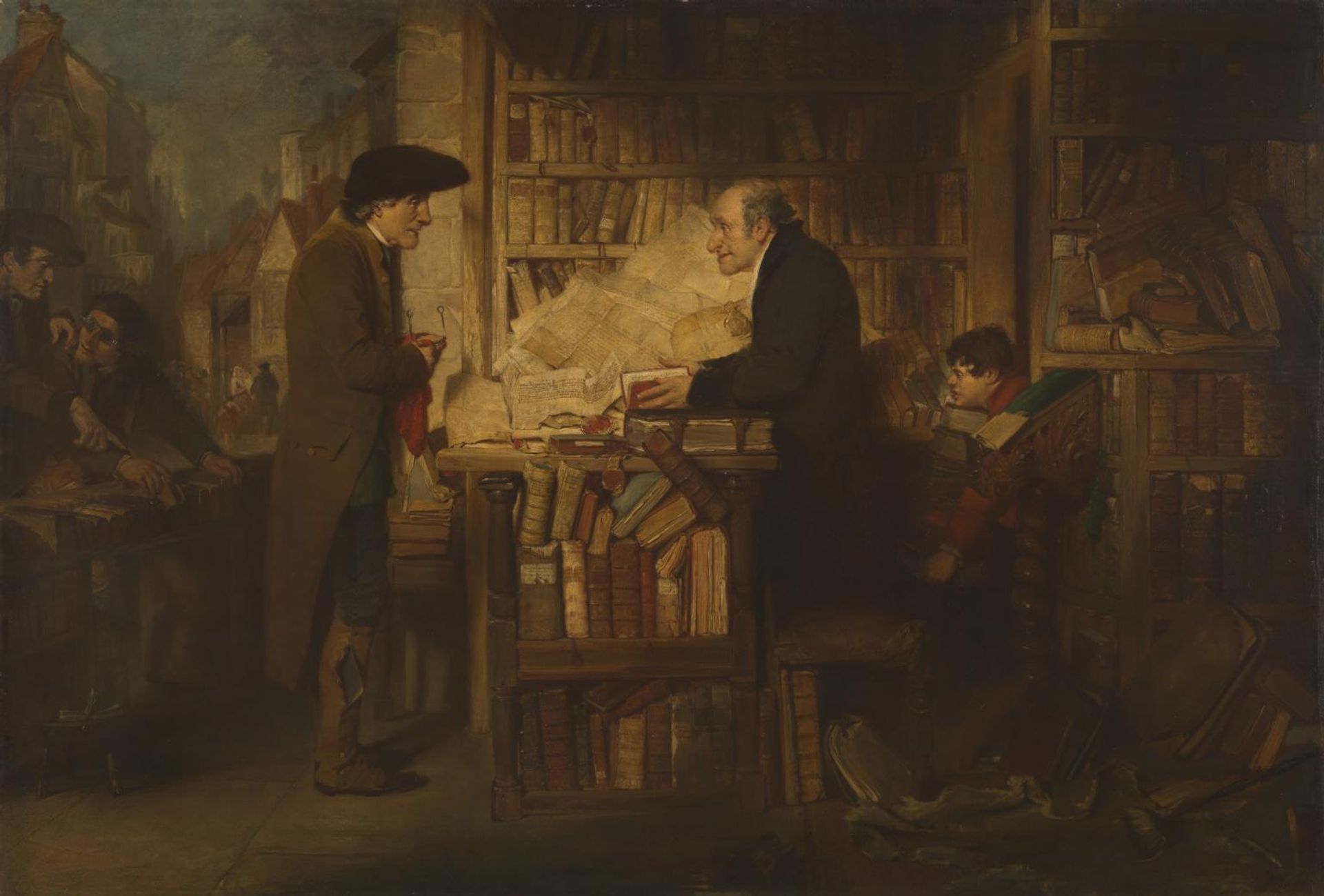 Bibliomania by  Sir William Fettes Douglas