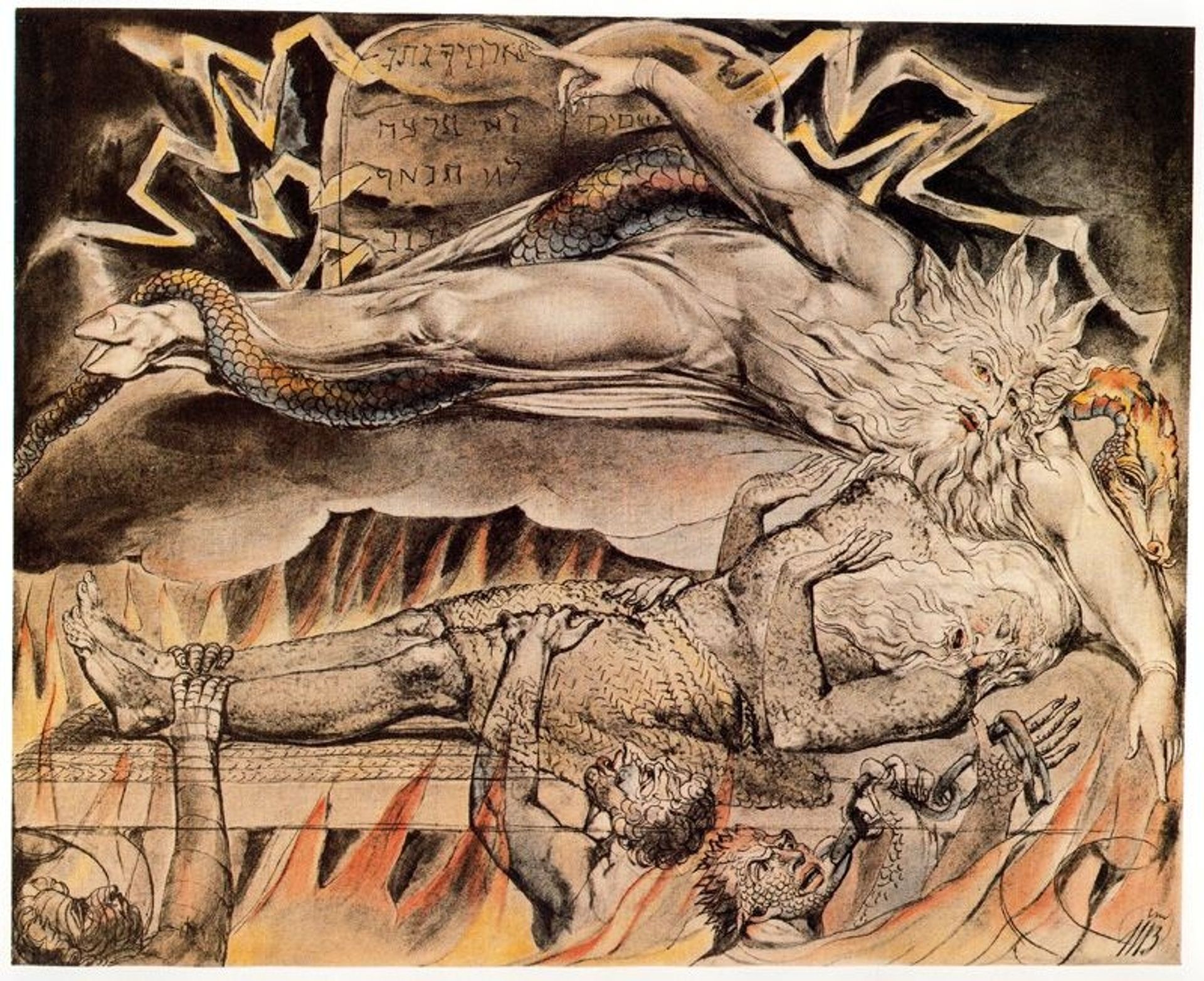 Illustration to Book of Job by William Blake