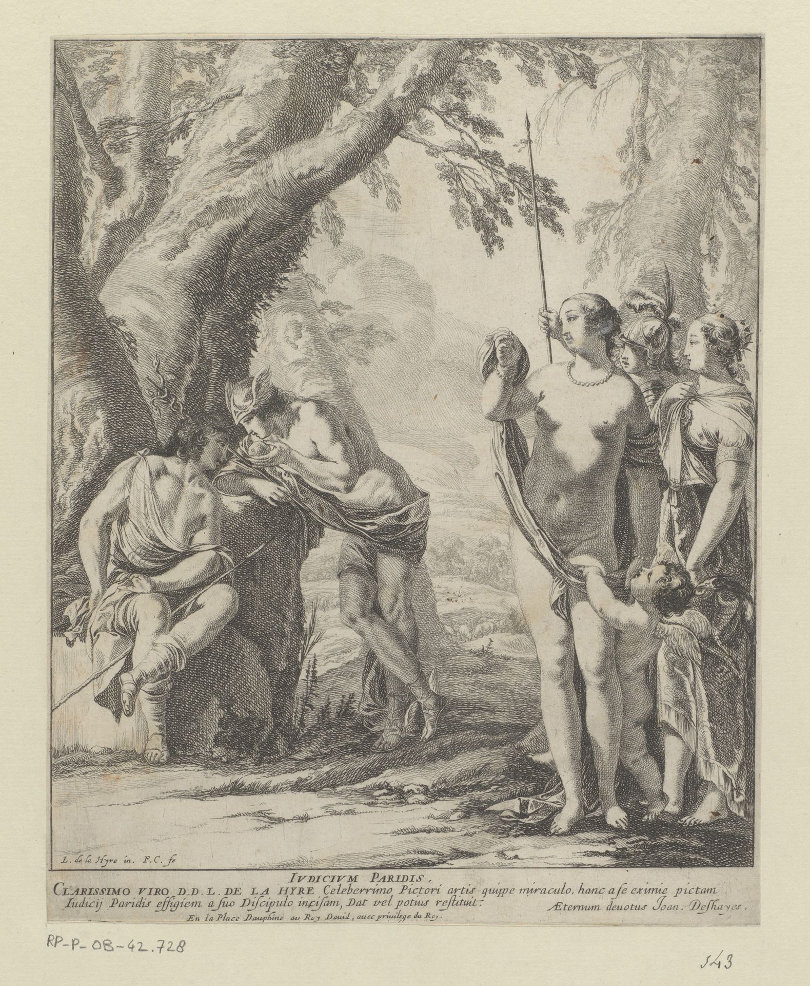 Oordeel van Paris by François Chauveau