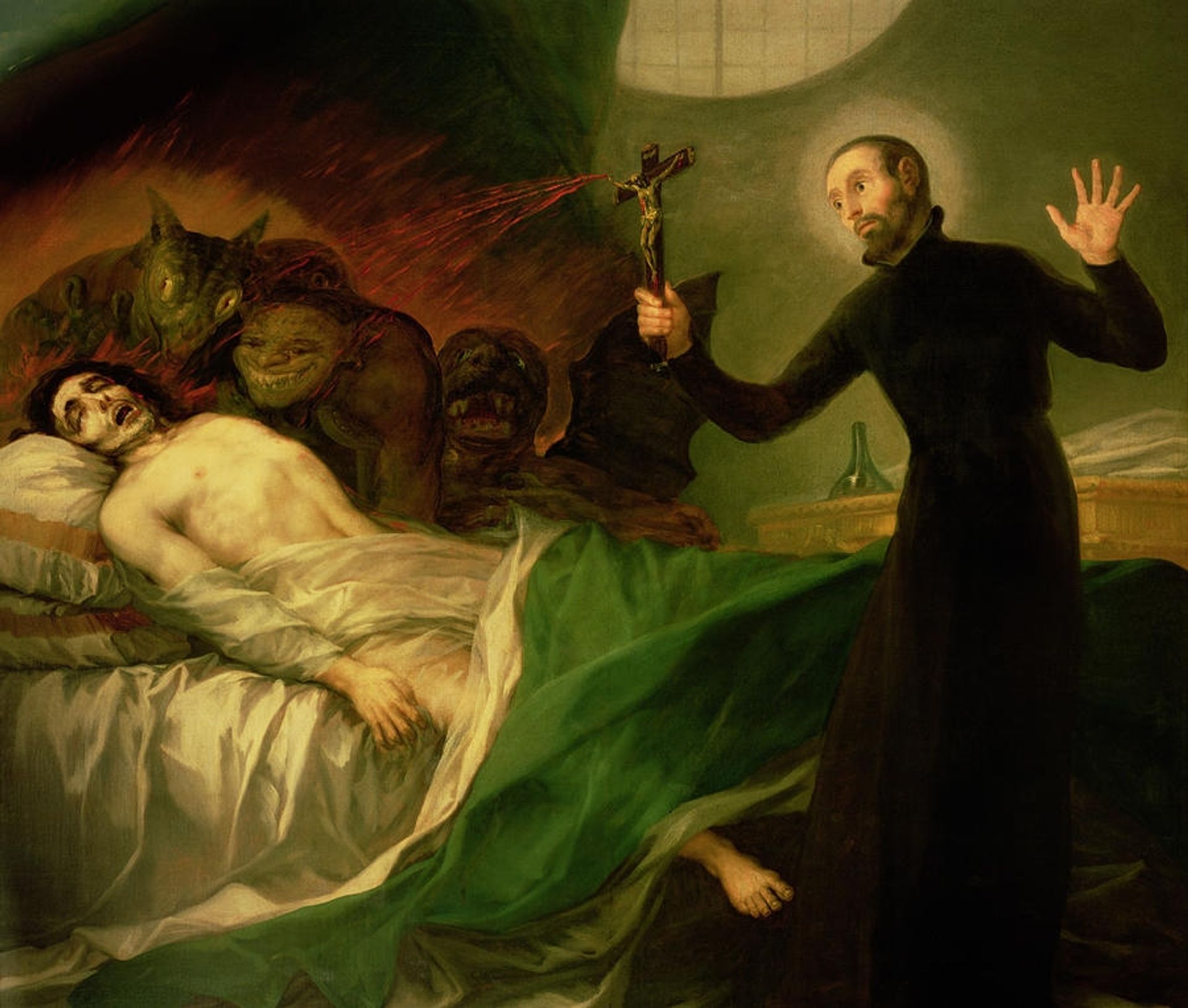 Saint Francis Borgia Helping a Dying Impenitent by Francisco de Goya