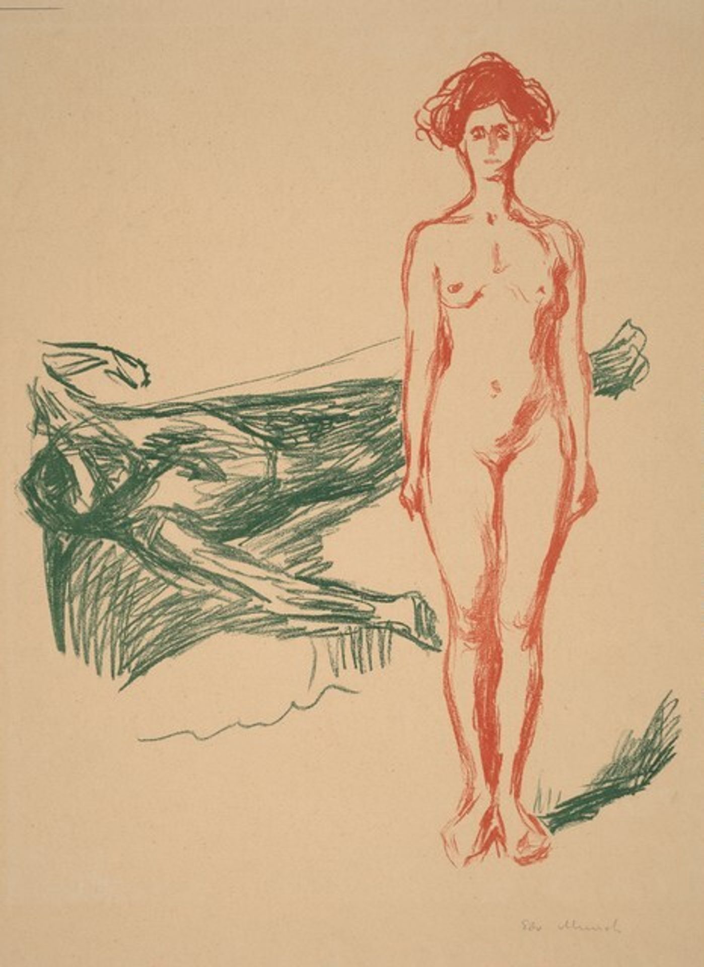 Death of Marat (Der Tod des Marat) by Edvard Munch
