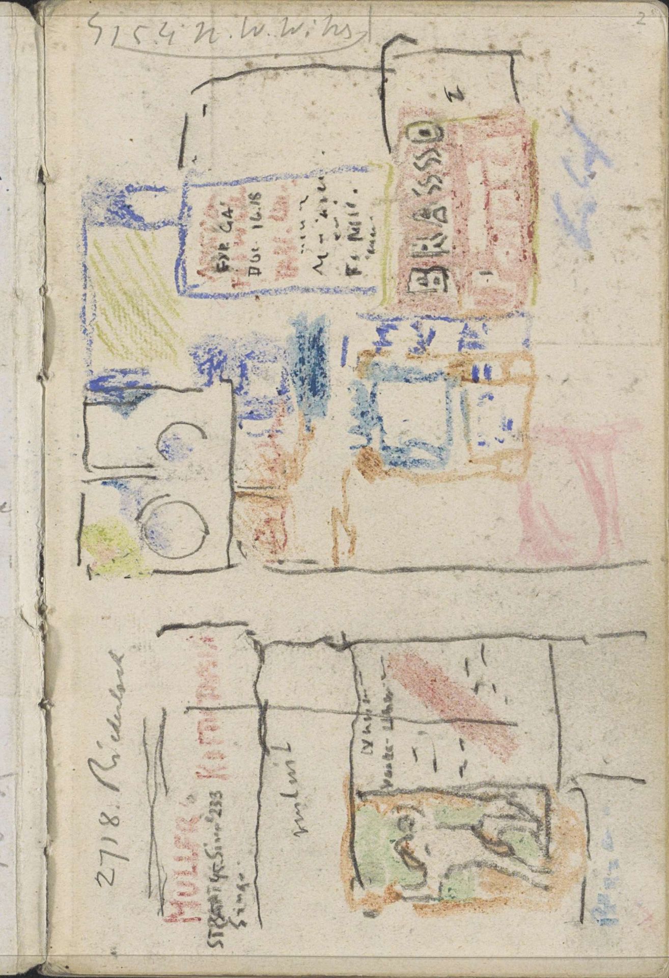 Reclames in de Beursstraat te Amsterdam by George Hendrik Breitner