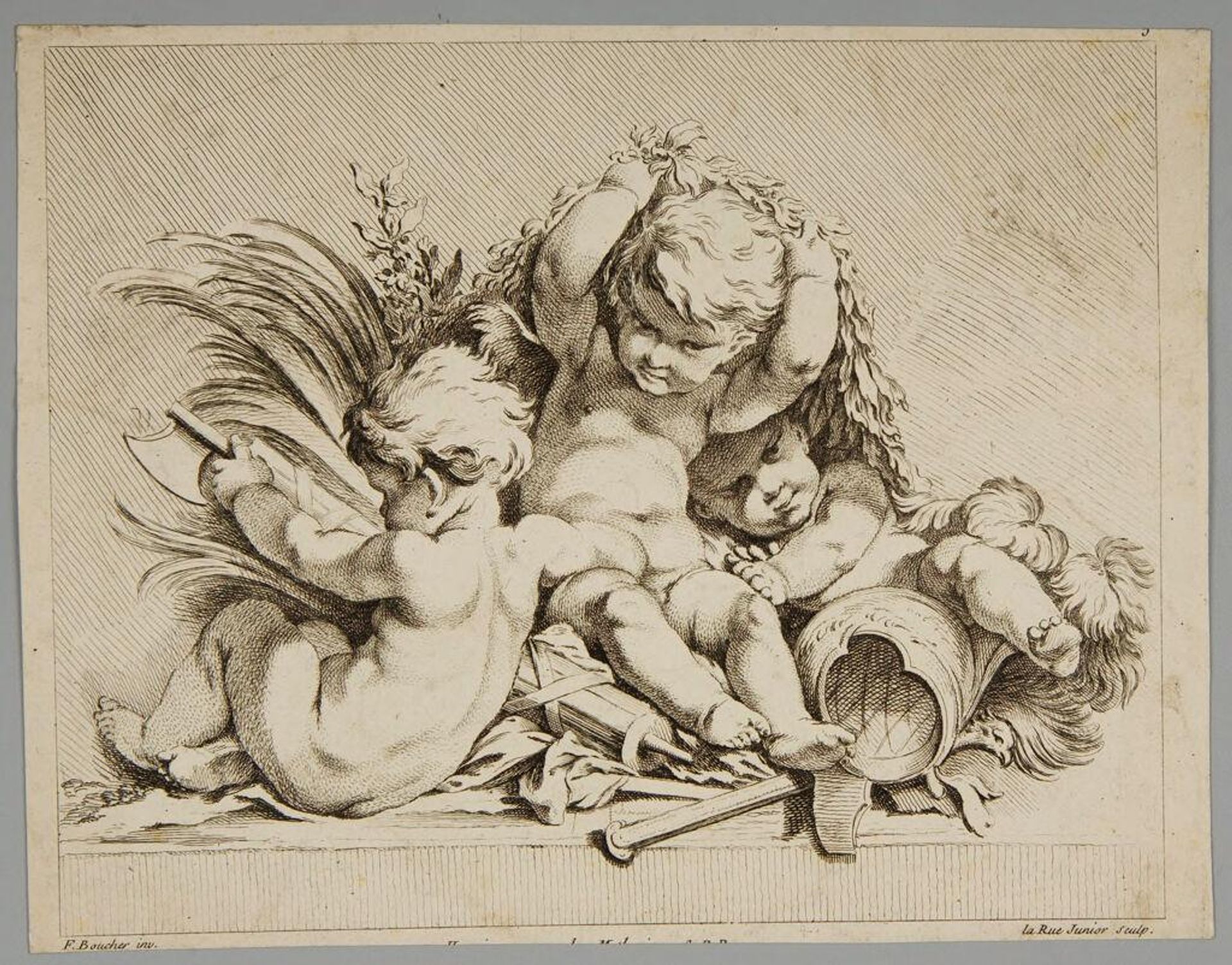 Children Playing by Louis Félix de La Rue
