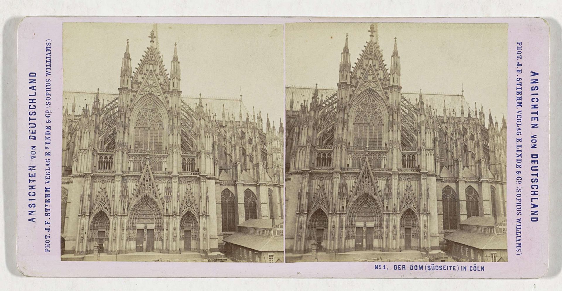Zuidportaal van de Dom van Keulen by Johann Friedrich Stiehm
