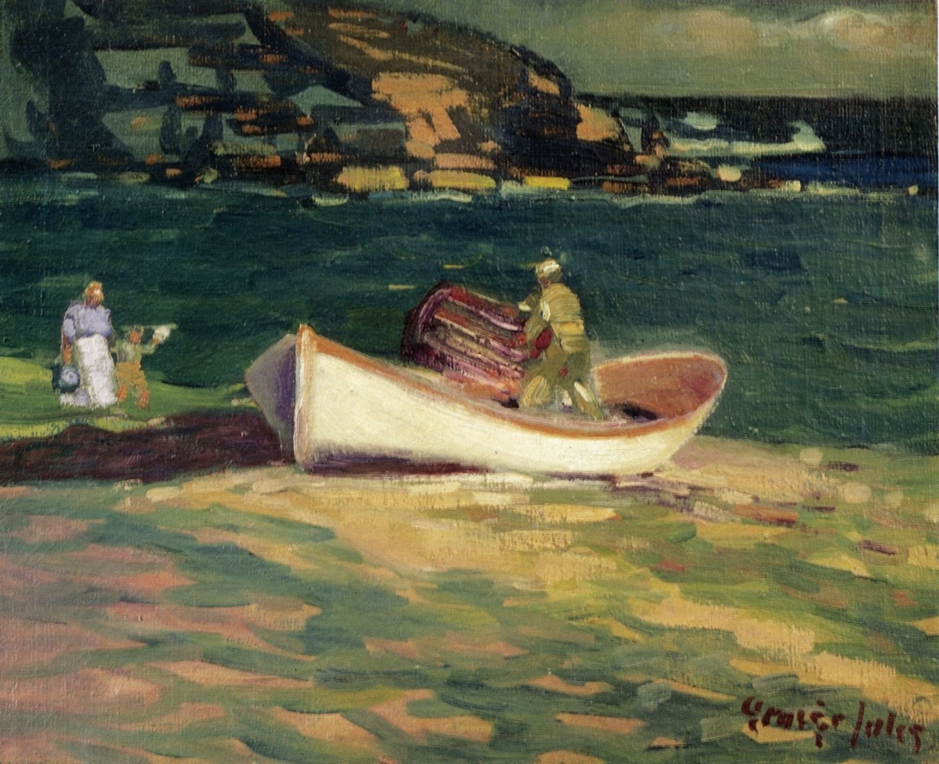 Fisherman, Cape Elizabeth, Maine by George Luks