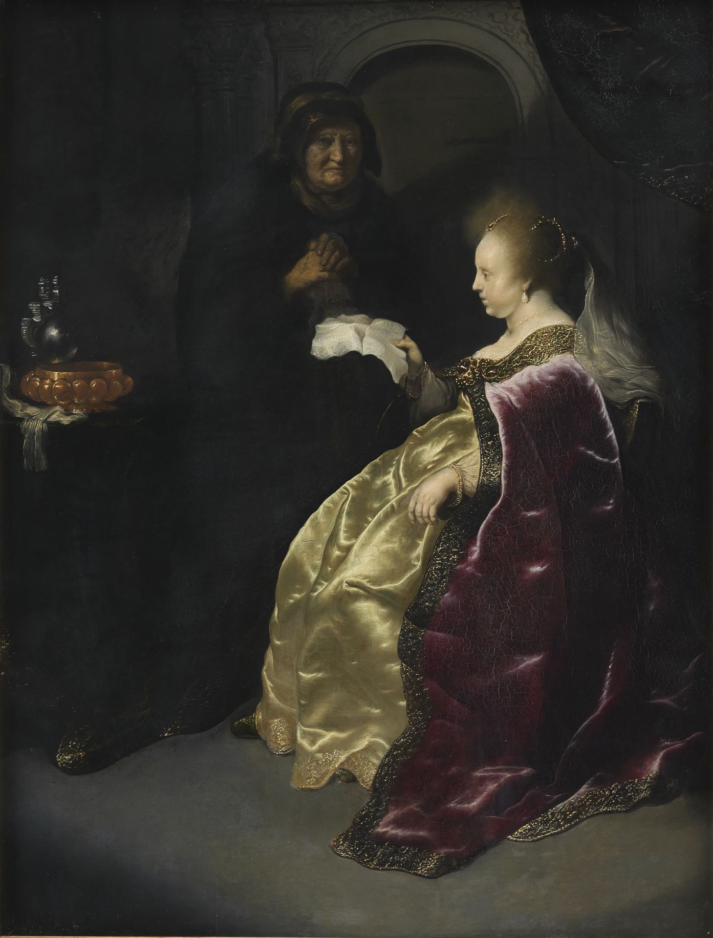 Esther reading Haman's Decree of the Extermination of the Jews by Salomon Koninck