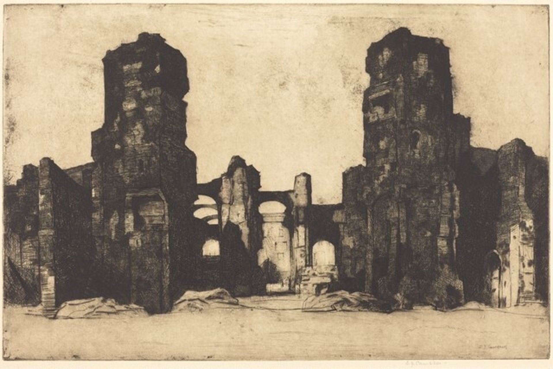 Thermae of Caracalla by David Young Cameron