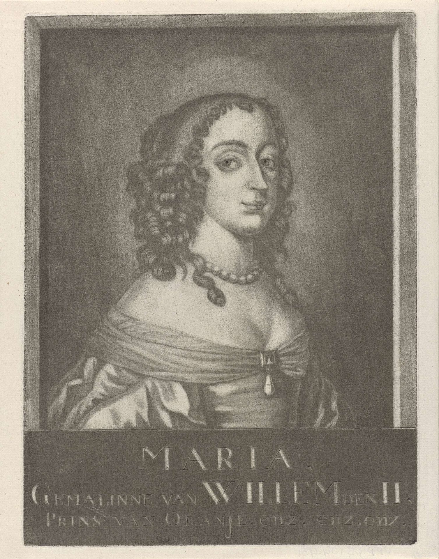 Portret van Maria Henrietta Stuart by Rienk Jelgerhuis