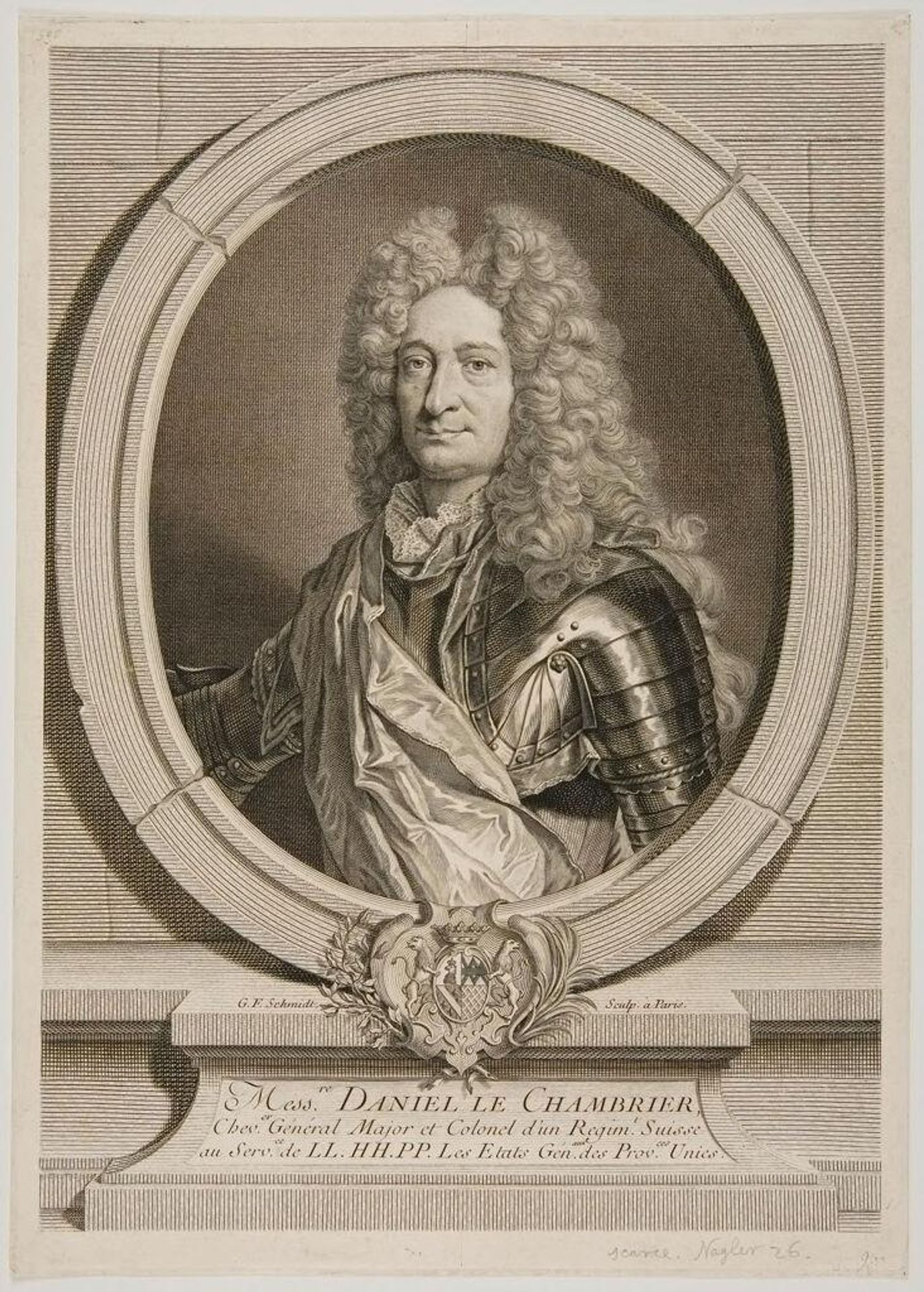 Daniel Le Chambrier by Georg Friedrich Schmidt