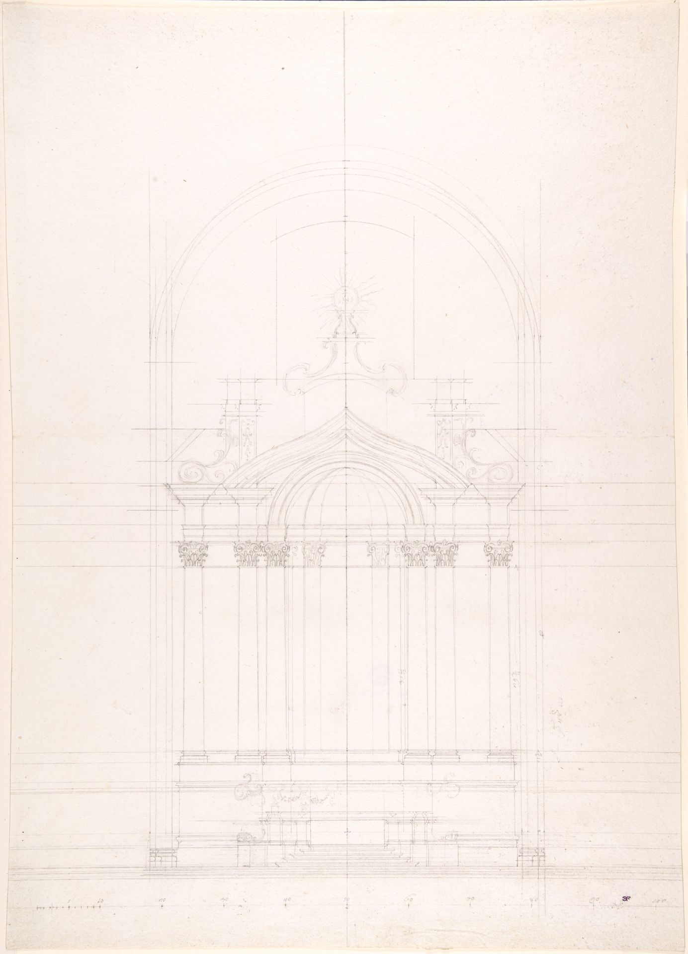 Design for the high altar of the Gesù Nuovo, Naples by Luigi Vanvitelli