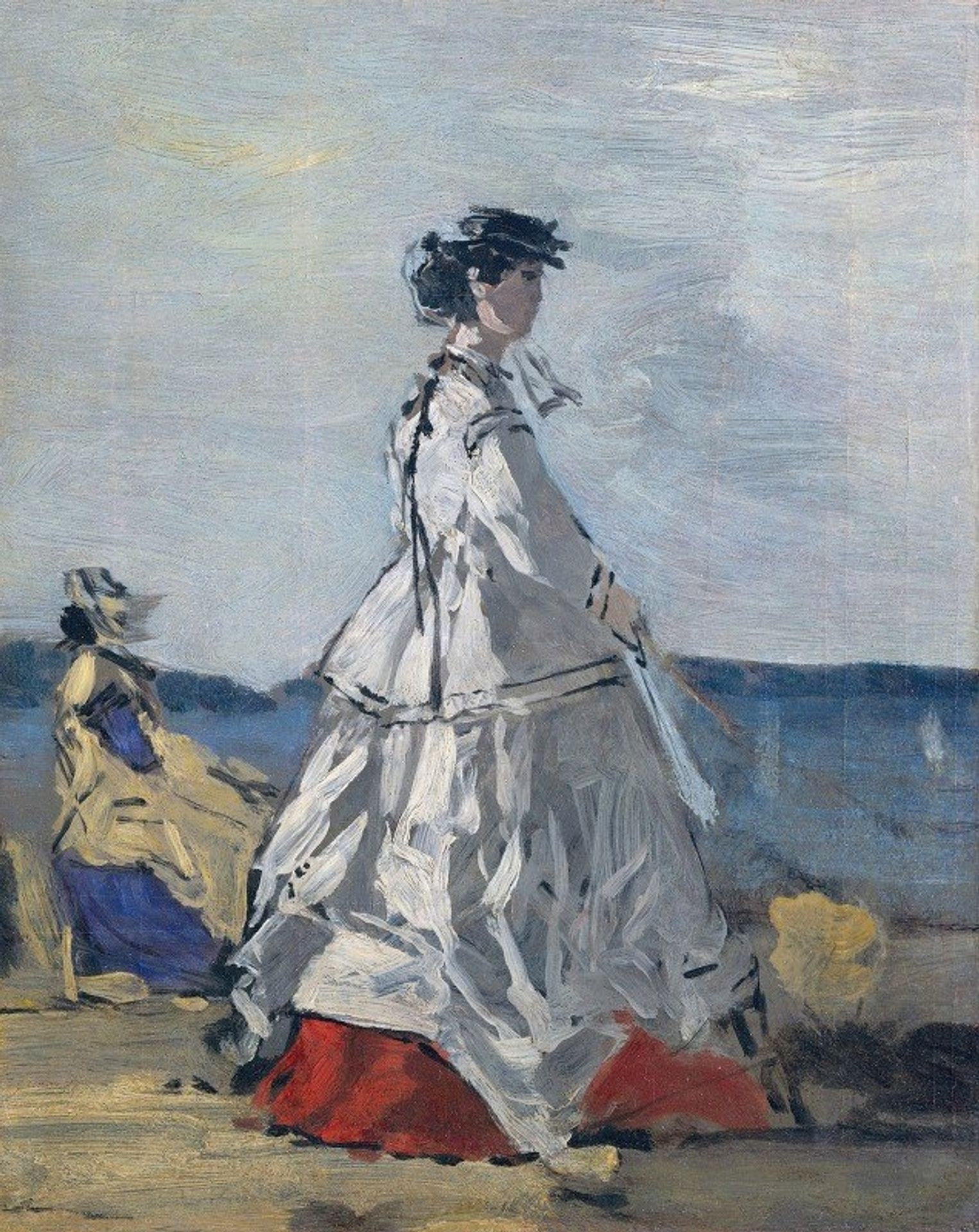Princess Pauline Metternich on the Beach by Eugène Boudin