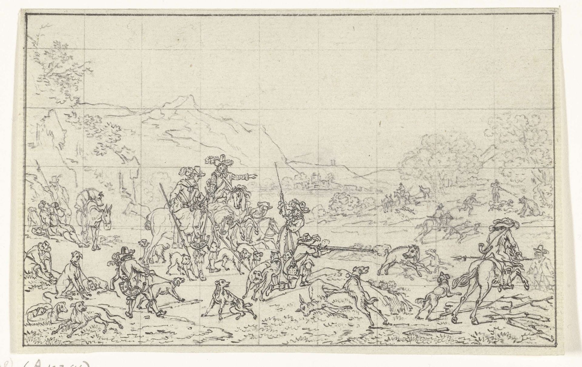 Zwijnenjacht by Joannes Bemme