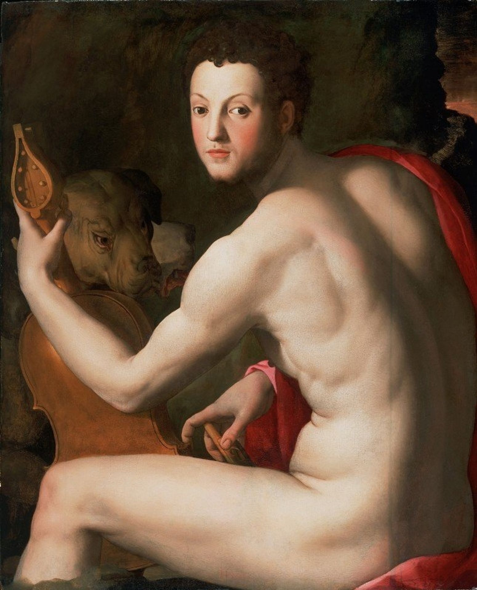 Portrait of Cosimo I de’ Medici as Orpheus by Agnolo Bronzino