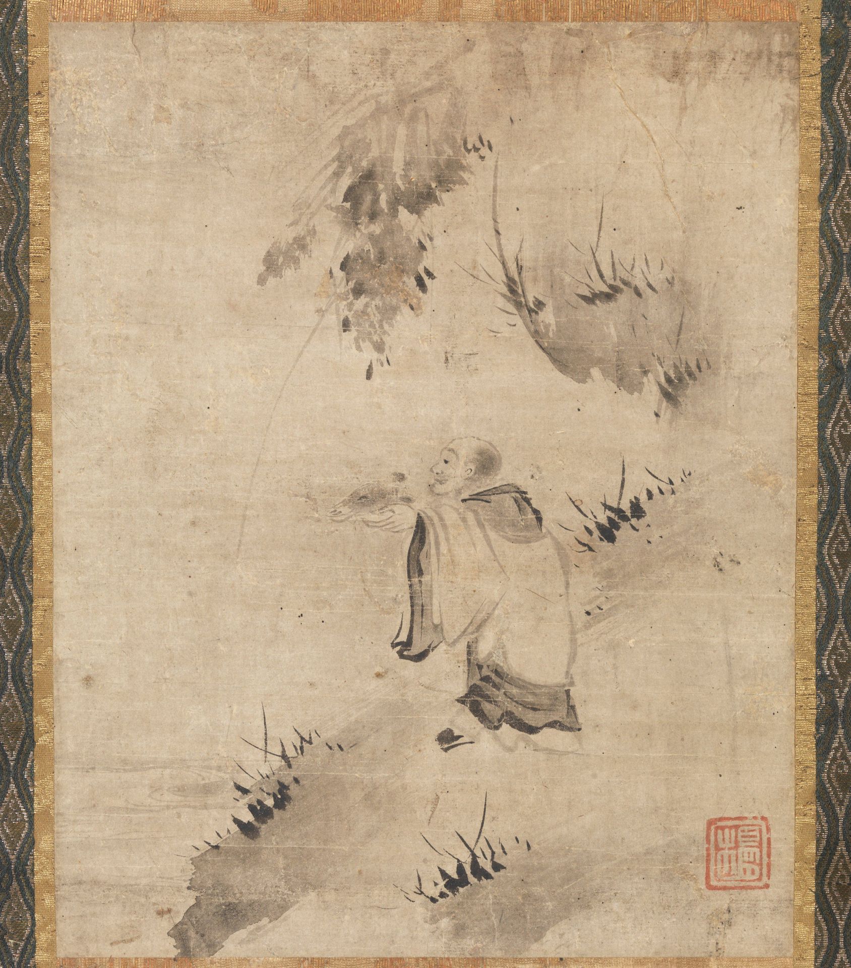 The Zen Eccentric Zhutou [right of a pair of Zhutou and Xianzi] by Yōgetsu