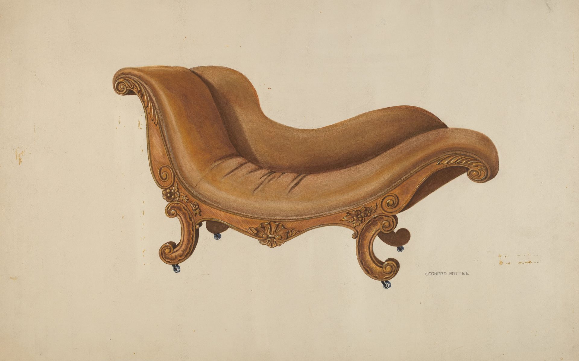 Gentlemen's Smoking Lounge by Leonard Battee