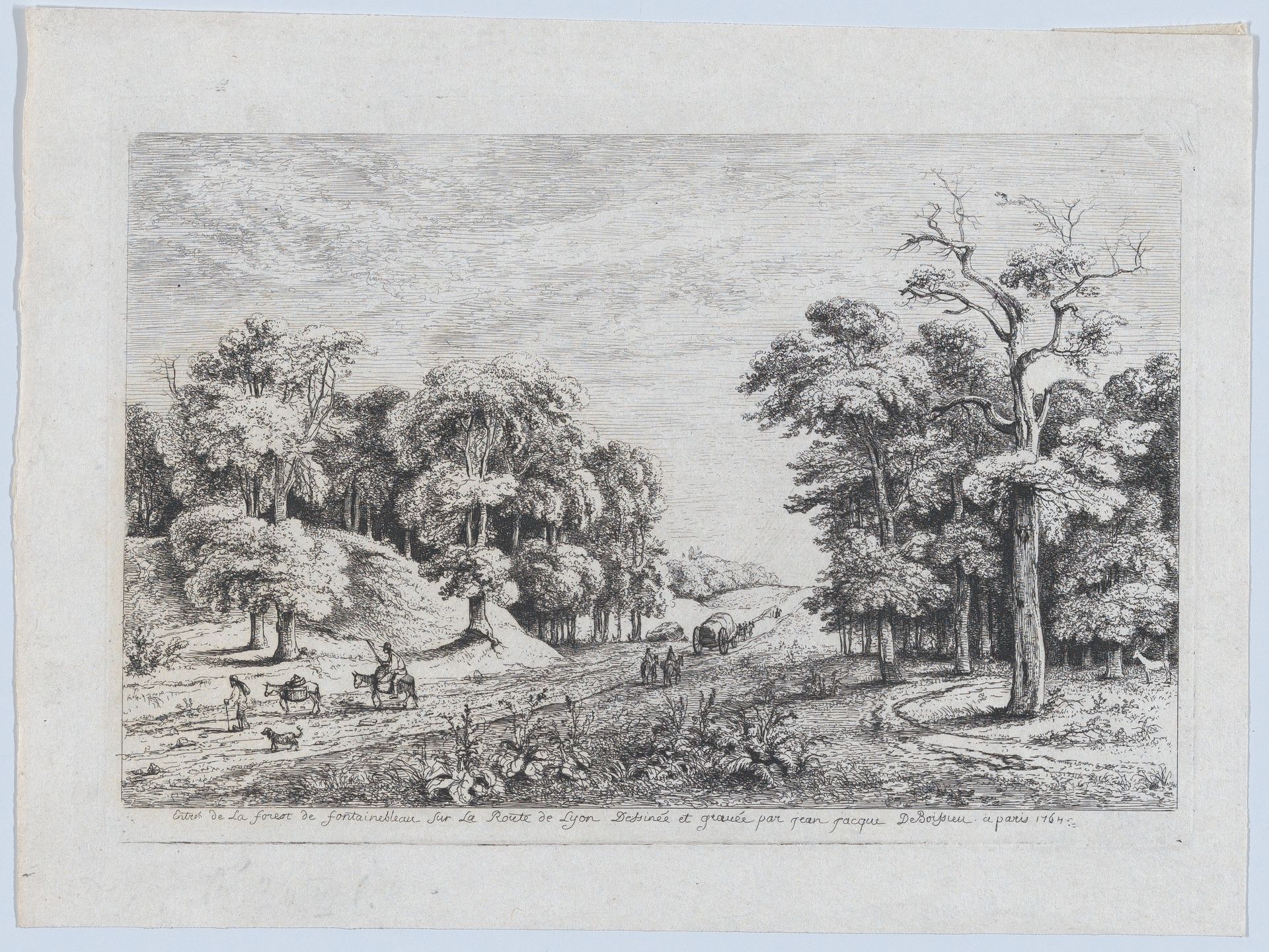 Entrance to the Forest of Fontainebleau by Jean Jacques de Boissieu