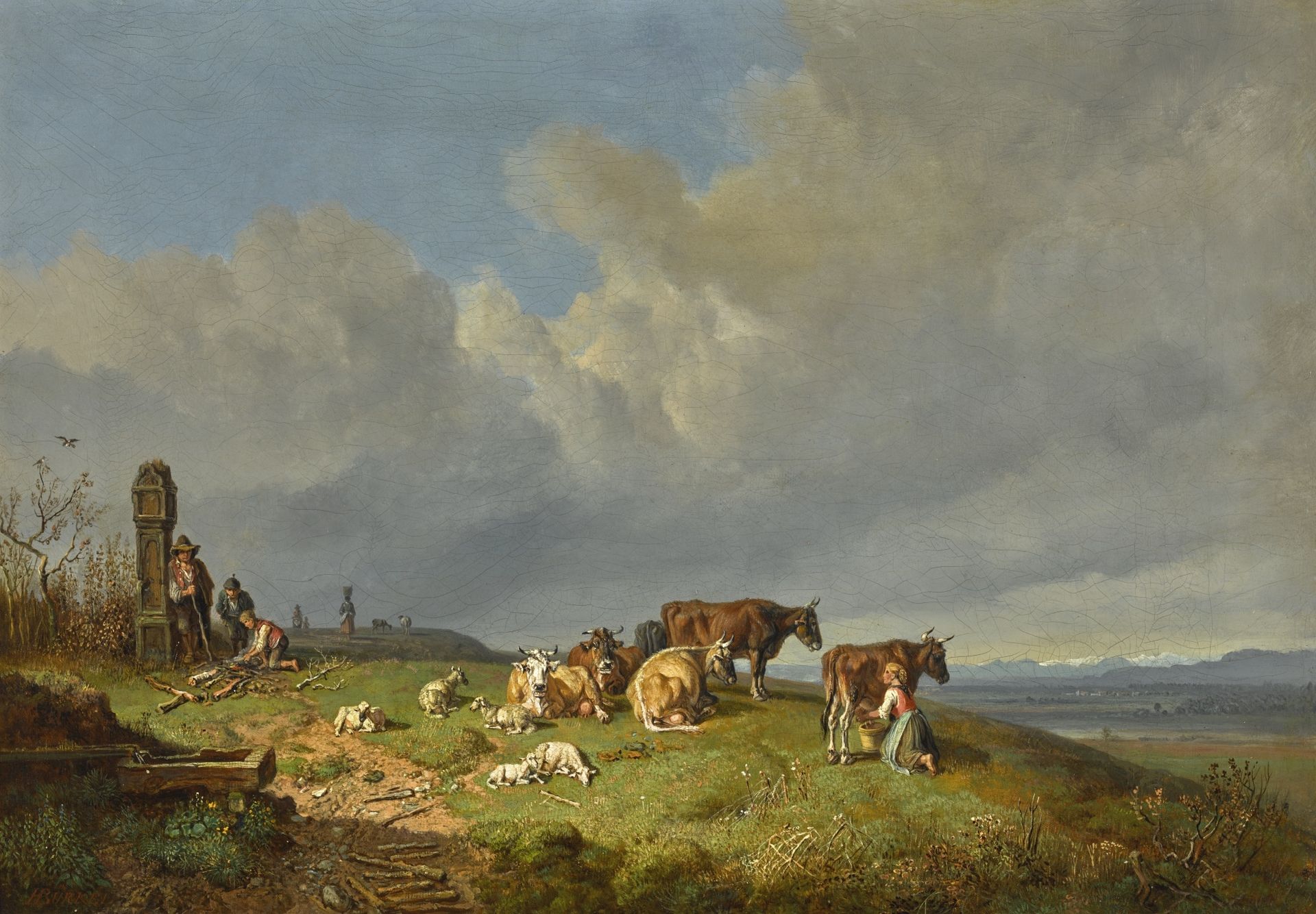 Out to Pasture by Heinrich Bürkel