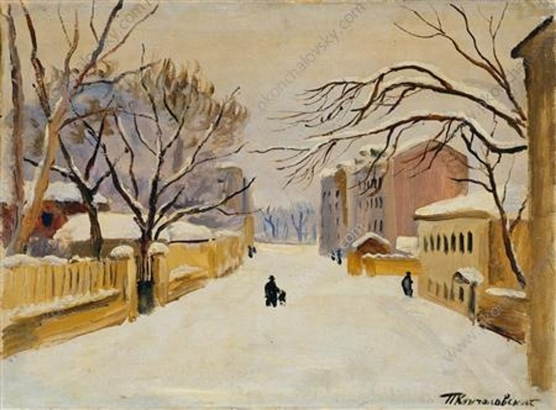 Moscow. Spiridonovka. by Pyotr Konchalovsky