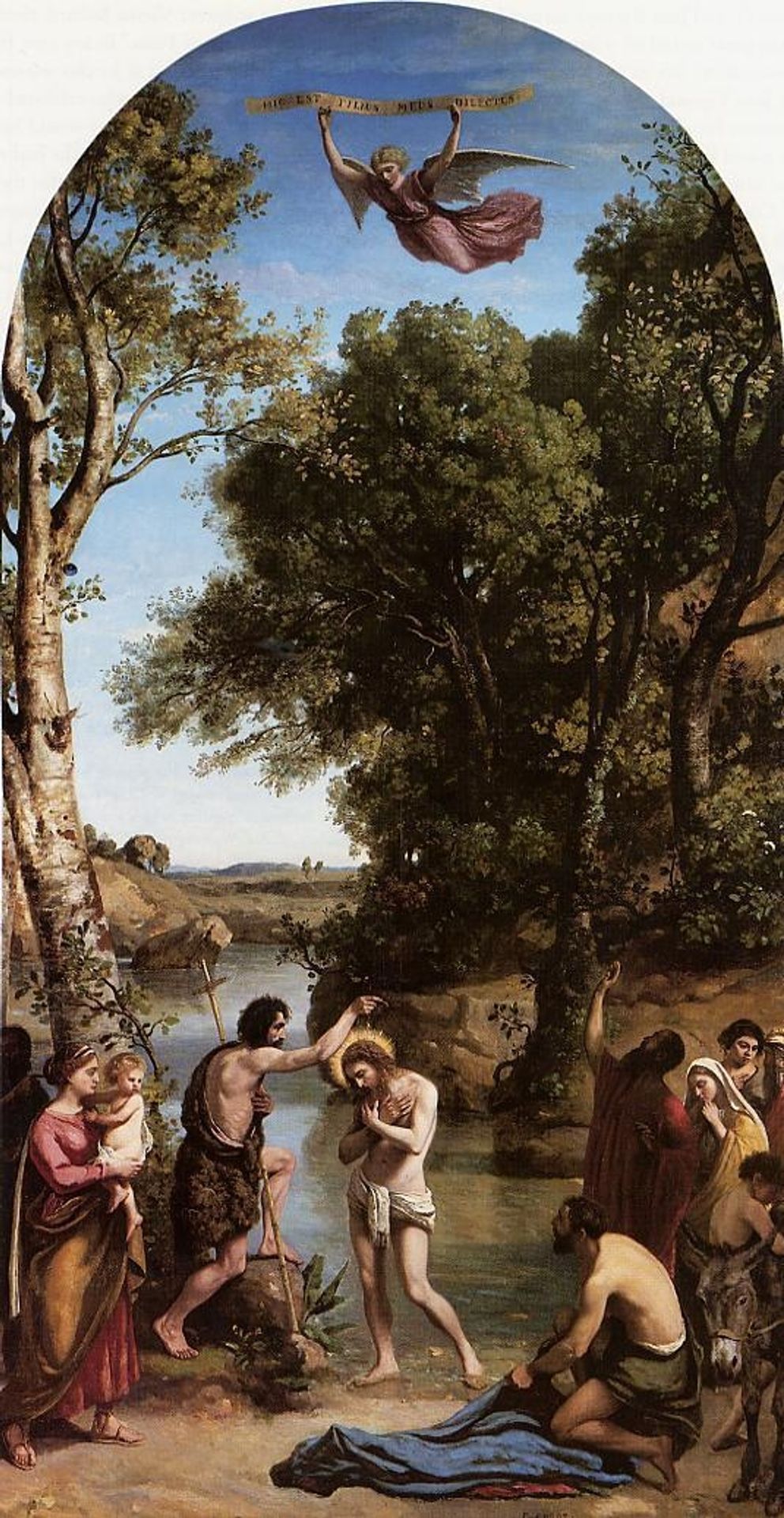 The Baptism of Christ by Camille Corot