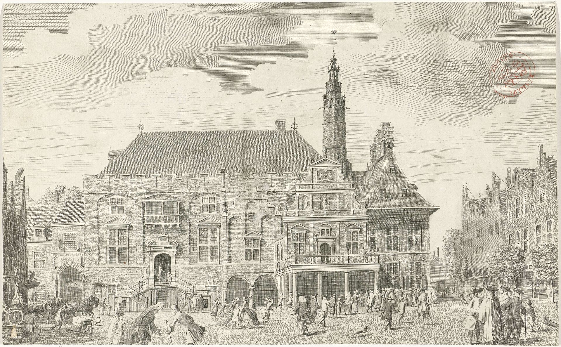 Stadhuis van Haarlem by Cornelis van Noorde