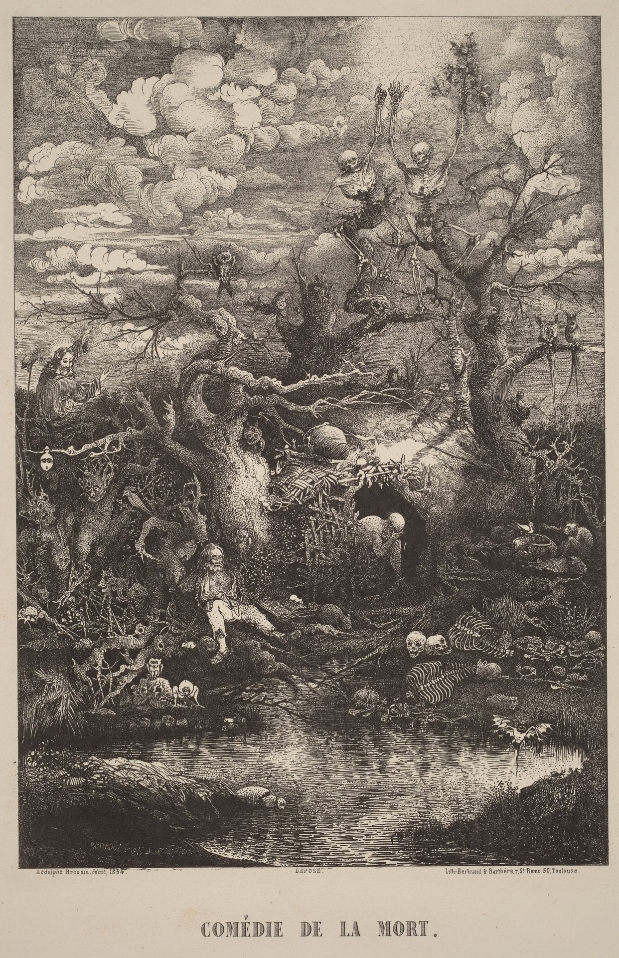 Comedie de la Mort by Rodolphe Bresdin