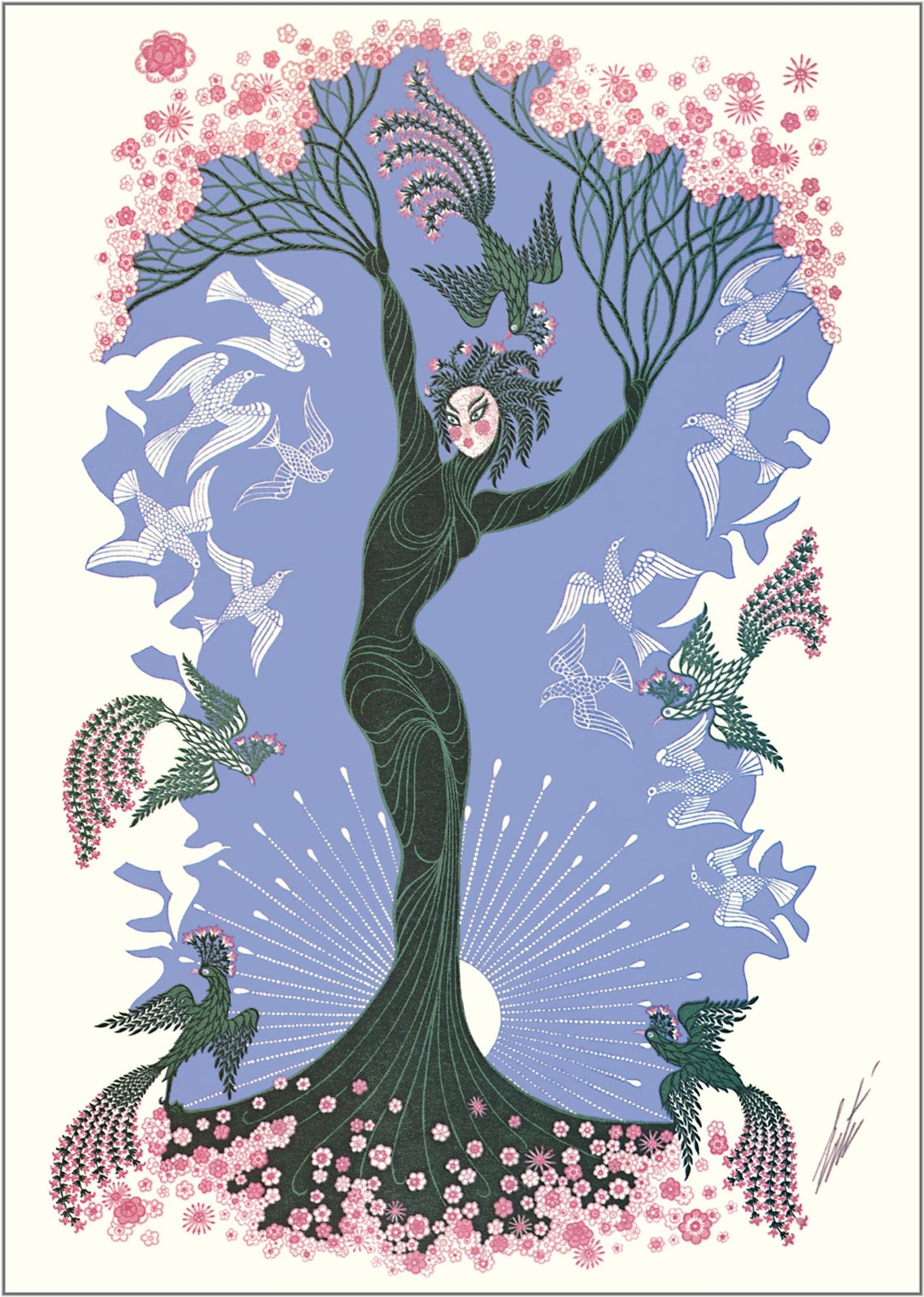The Seasons, Spring by Erte