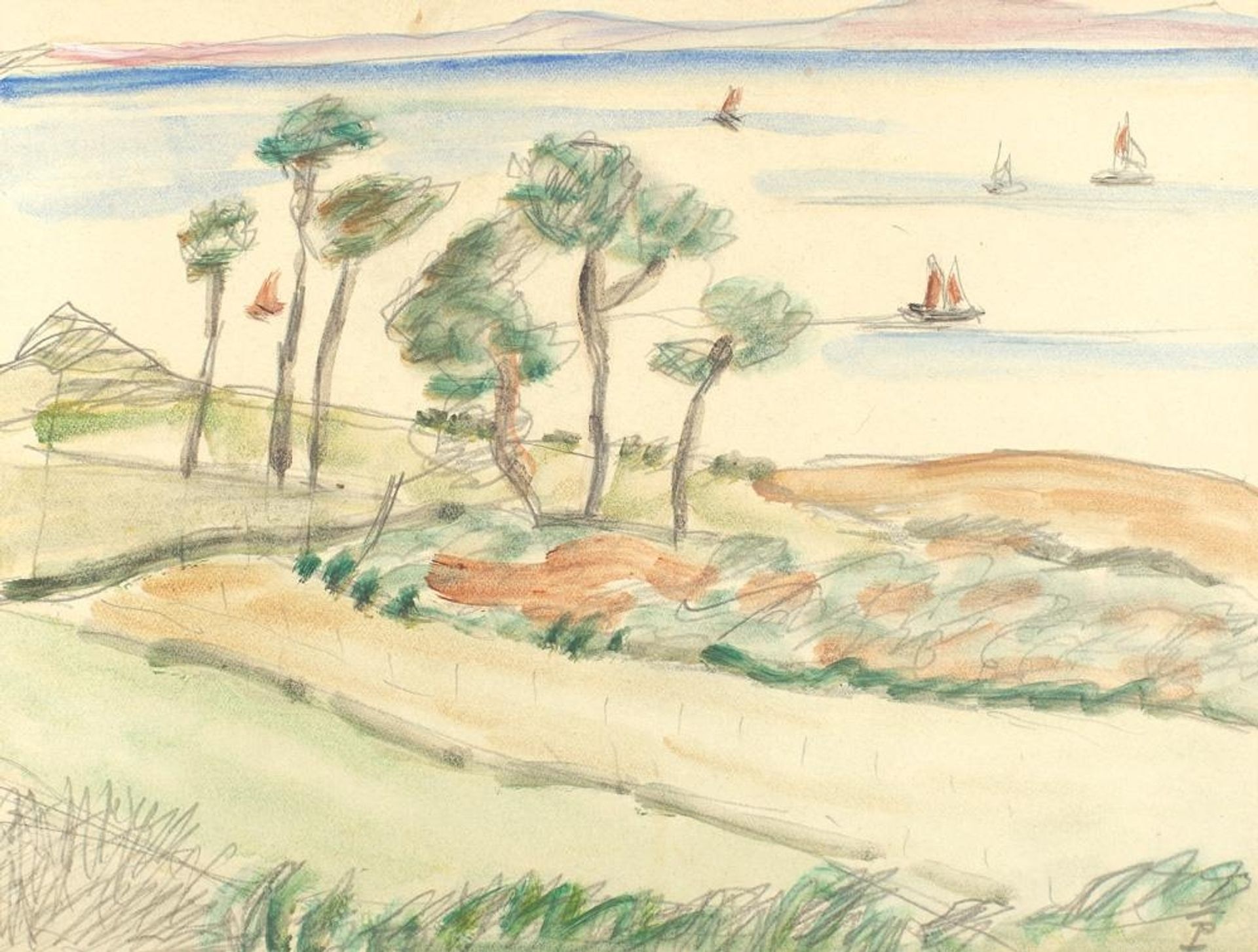 View Towards the Mediterranean Sea by Theodor Pallady
