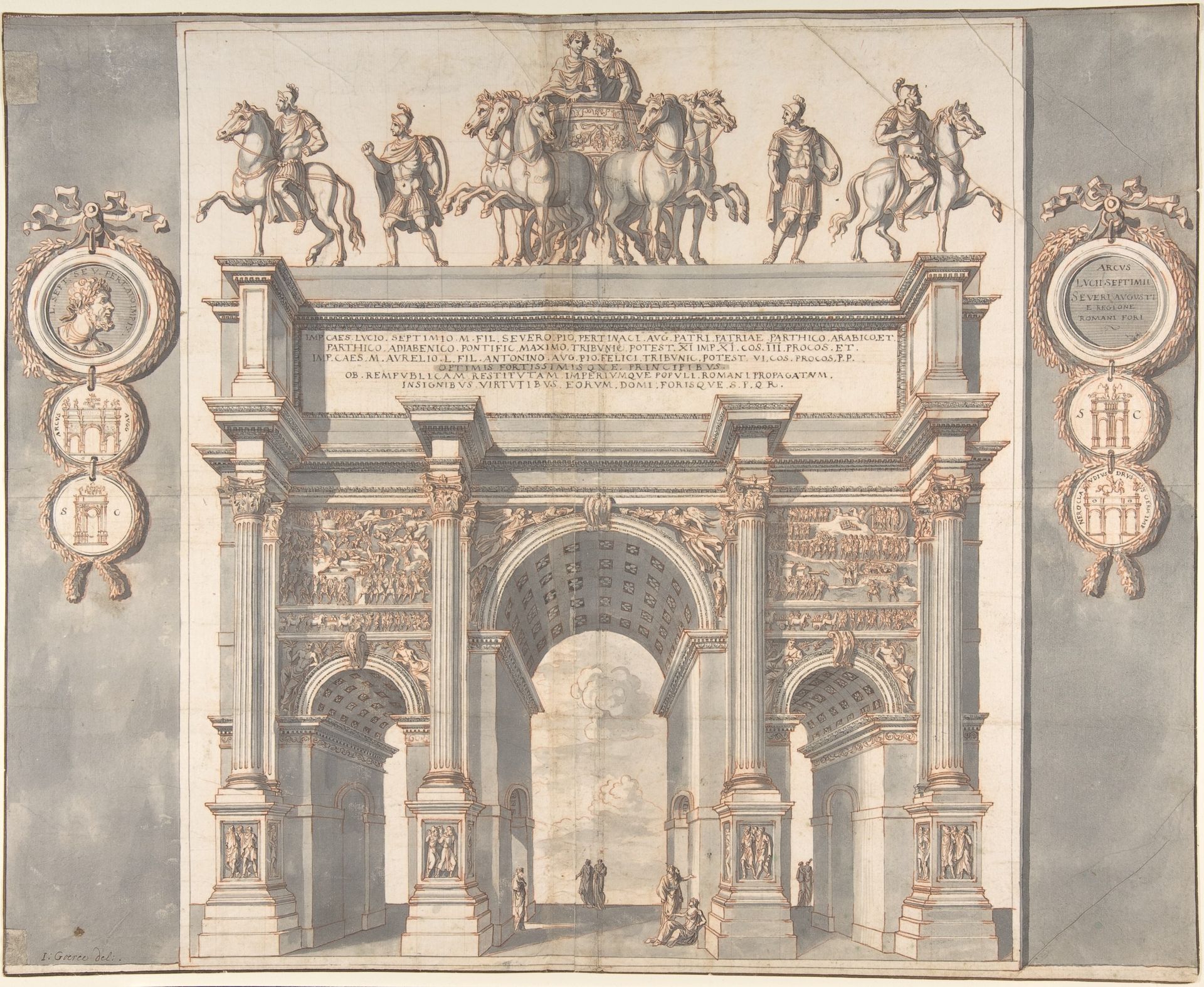 A Reconstruction of the Arch of Septimius Severus by Jan Goeree