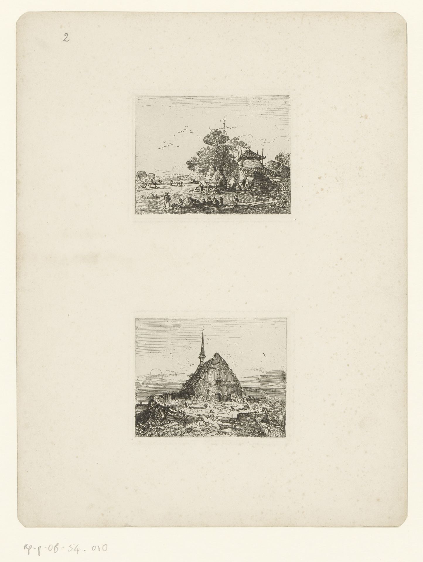 Twee voorstellingen by Johann Caspar Nepomuk Scheuren