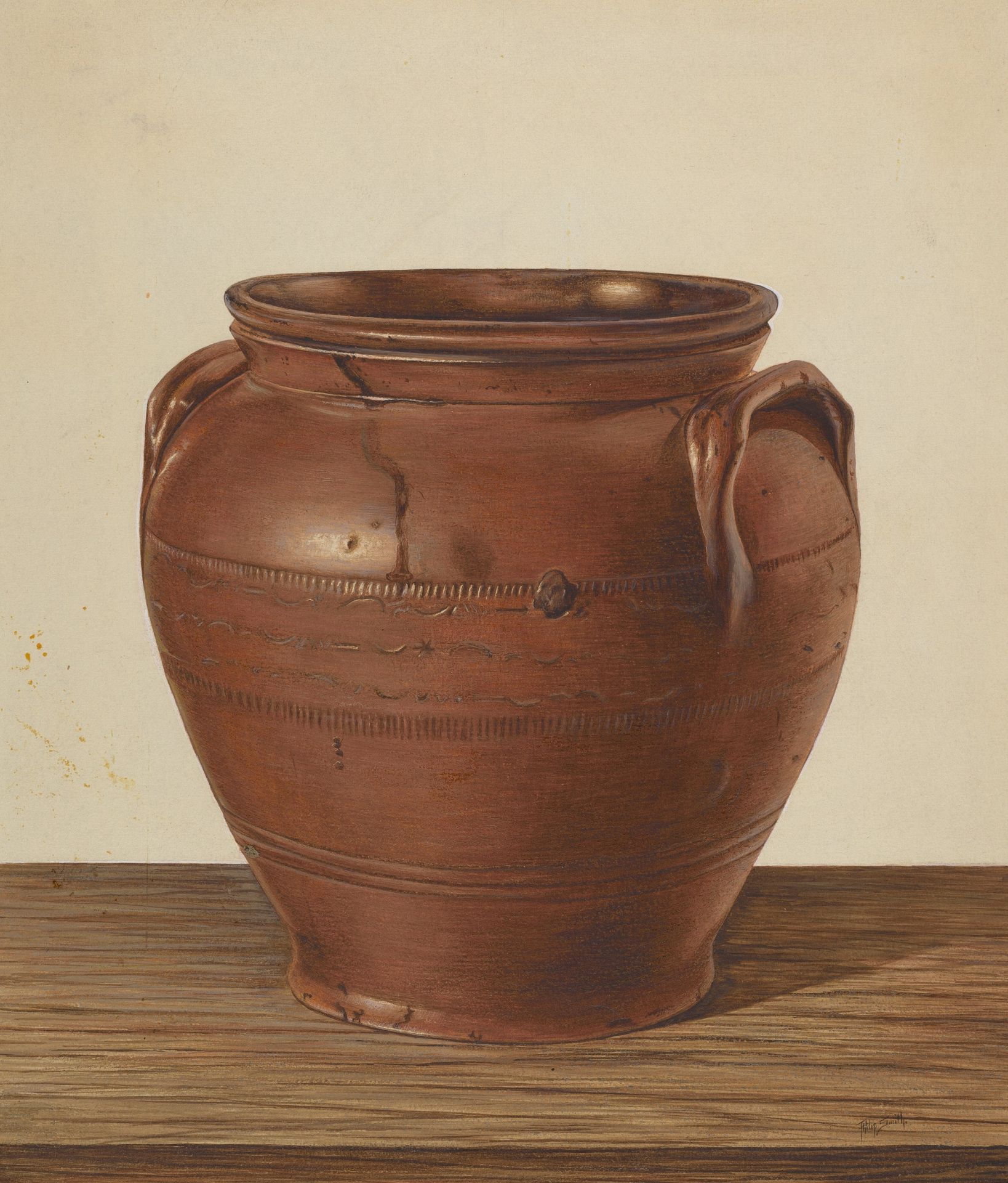 Two Handled Jar - Stoneware by Philip Smith