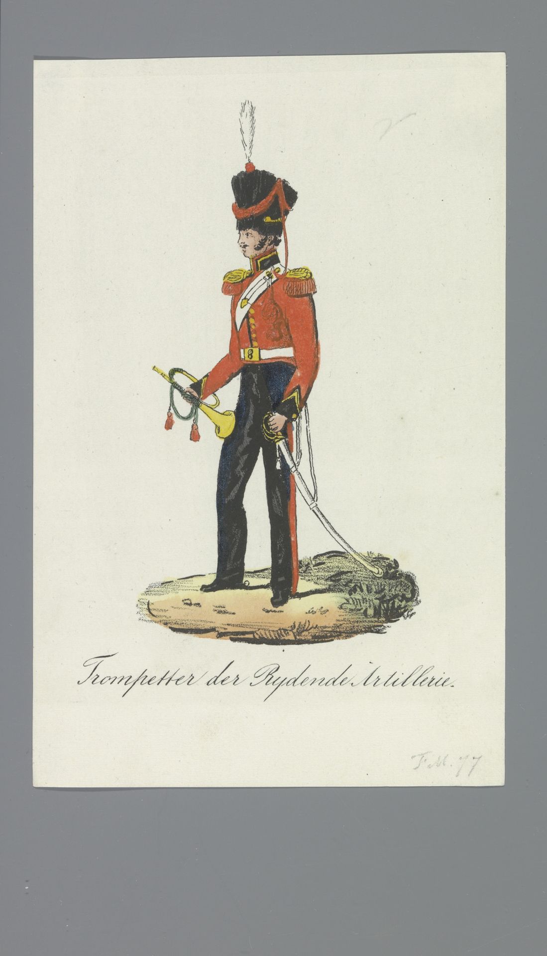 Trompetter der Rijdende Artillerie by Albertus Verhoesen
