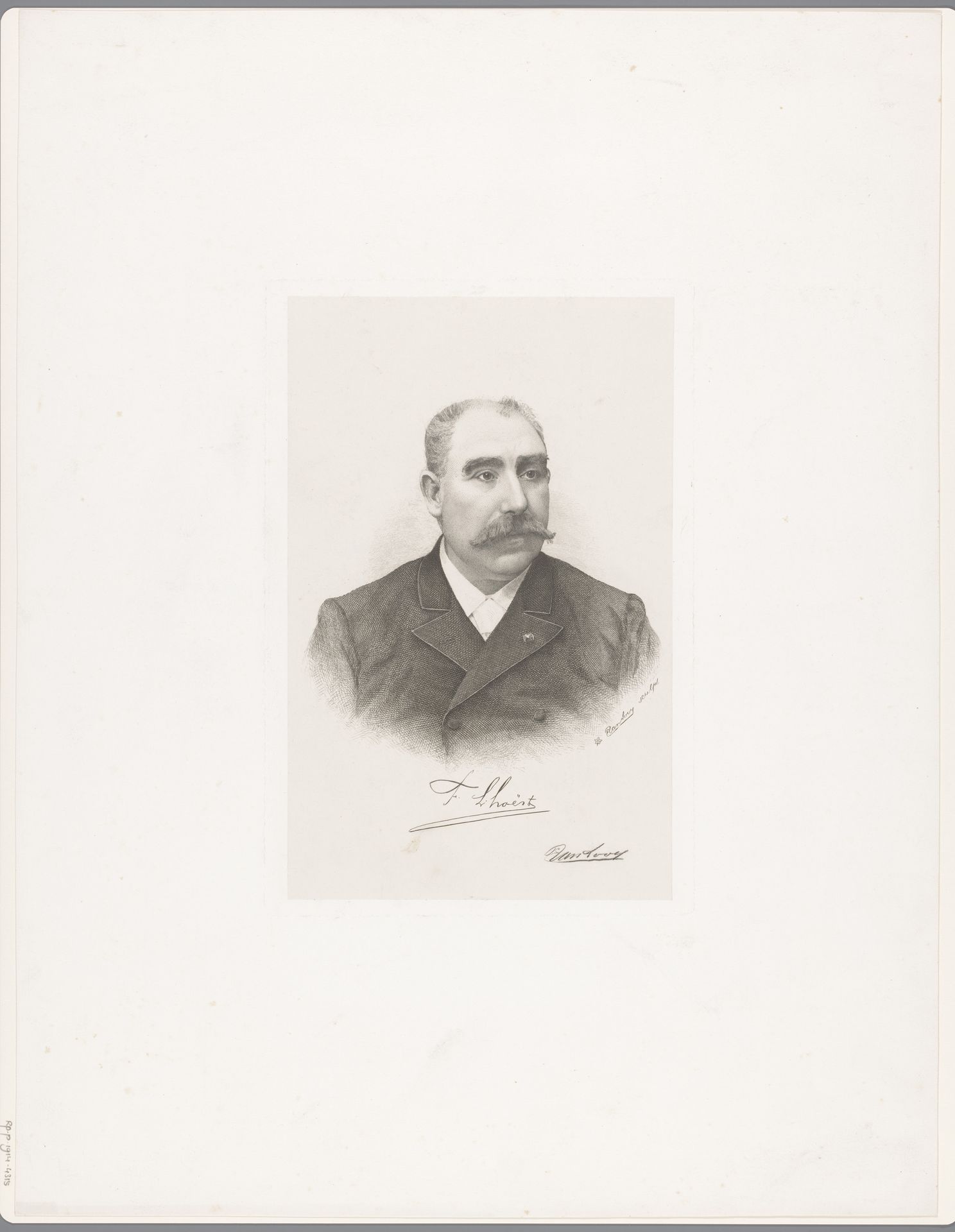 Portret van François L'Hoëst by Joseph Edouard Van Looy