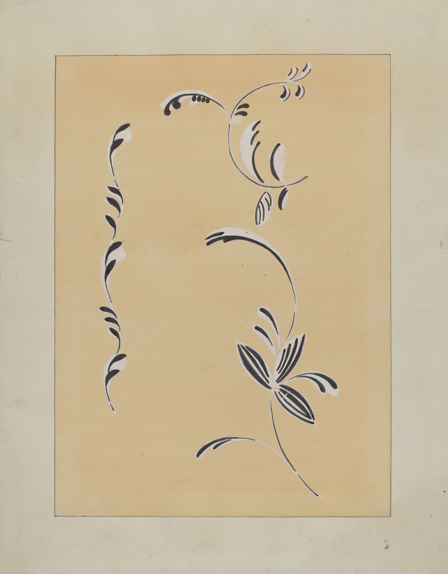 Stencilled Wall Decoration by Ray Holden