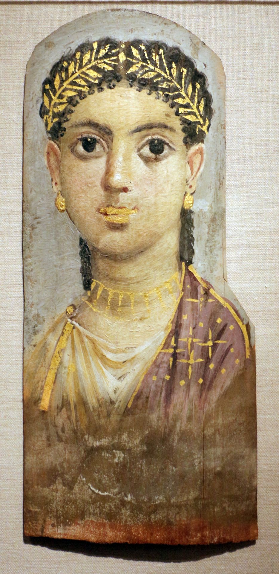 Fayum mummy portrait by Fayum portrait