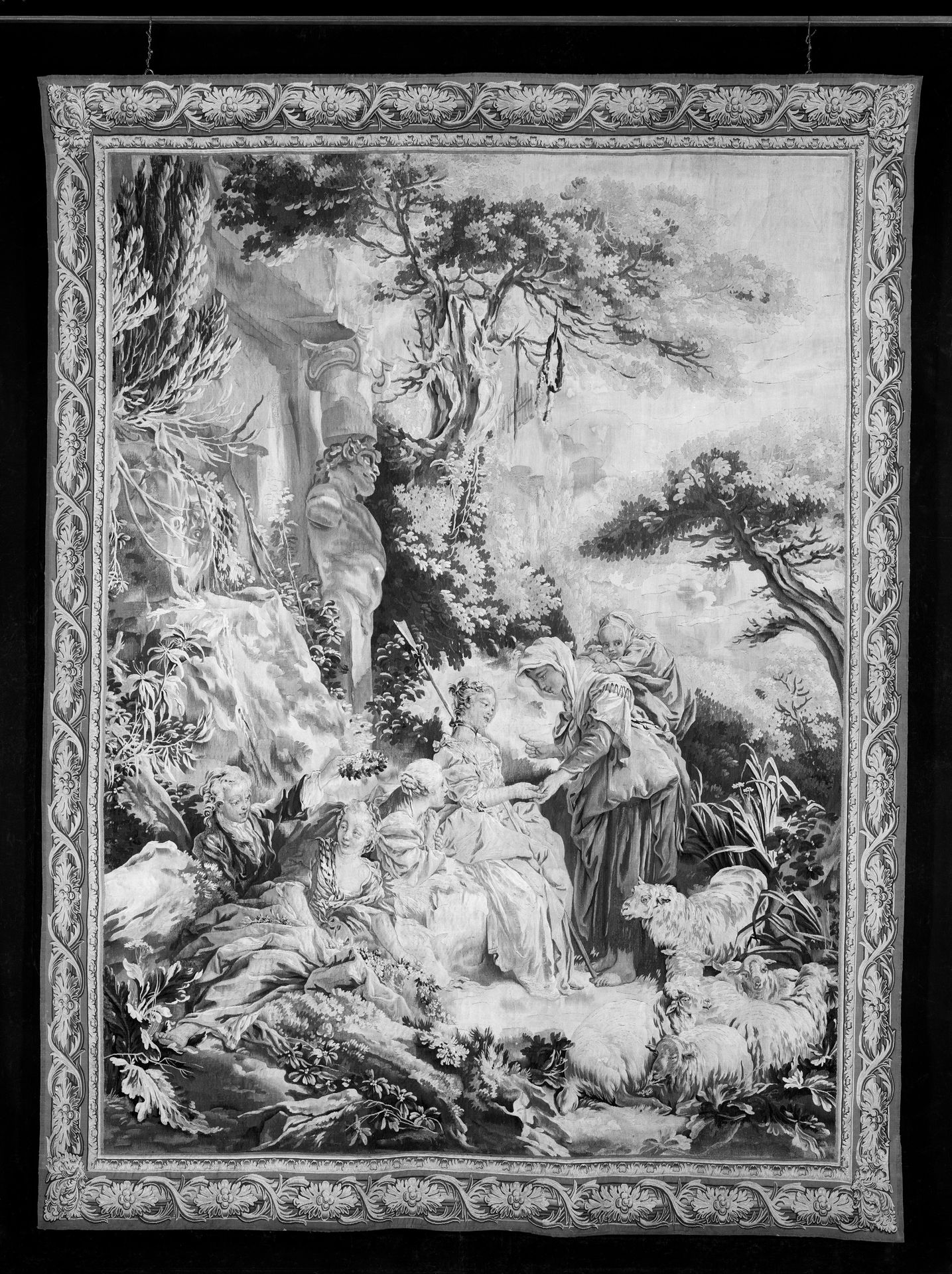 The Gypsy Fortune-Teller from a set of the Italian Village Scenes by Francois Boucher