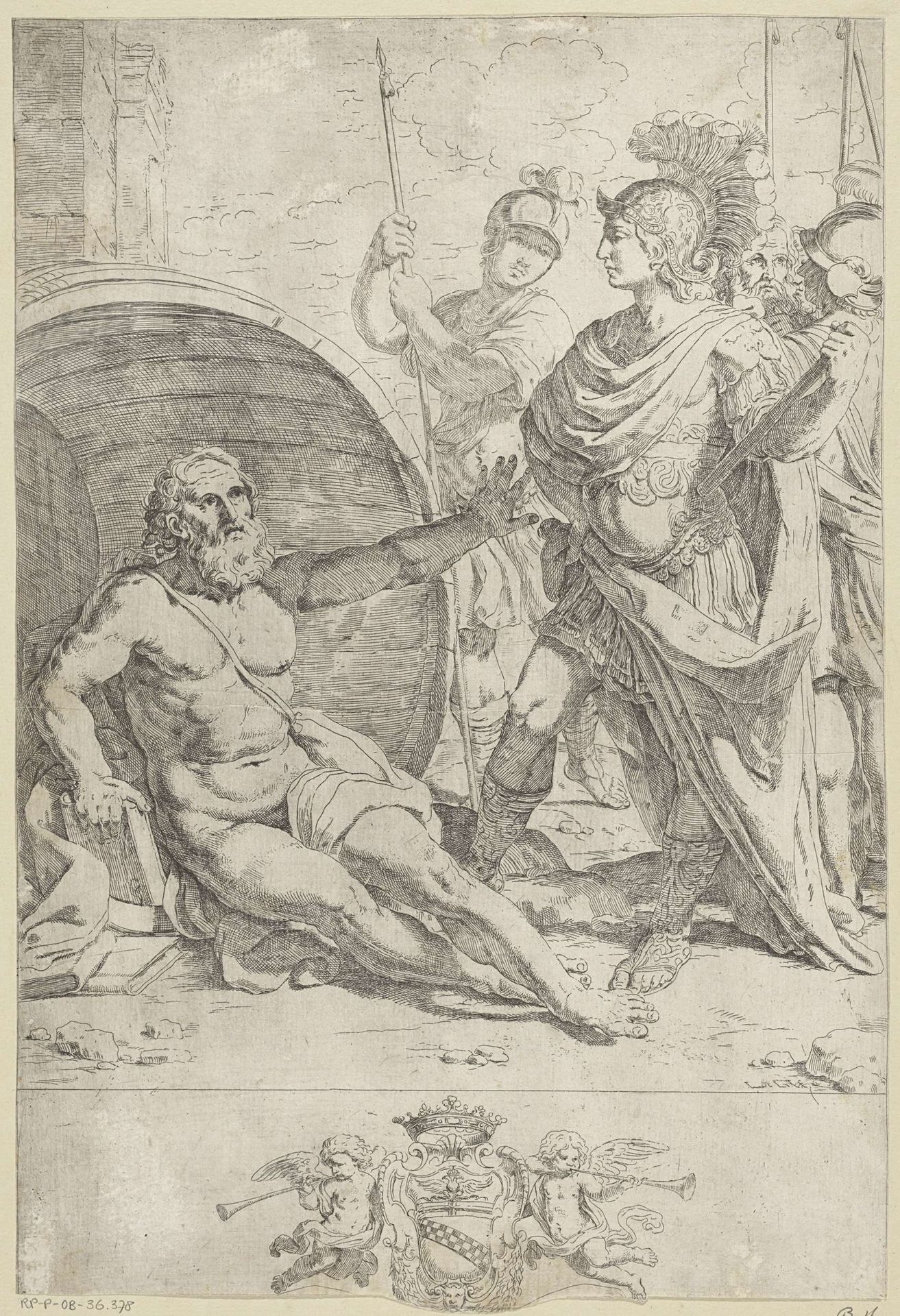 Diogenes en Alexander de Grote by Lorenzo Loli