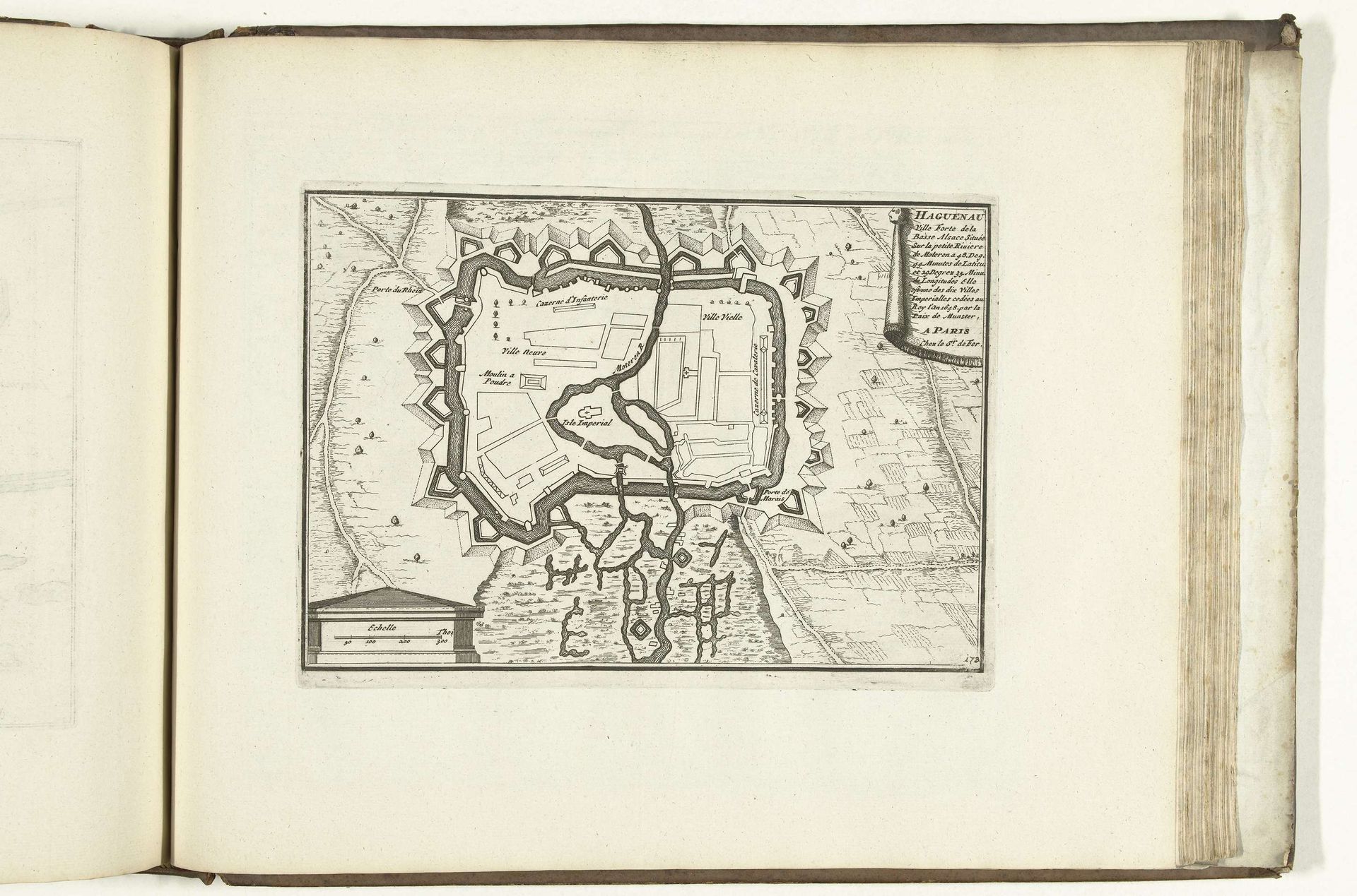 Plattegrond van Haguenau, 1726 by Anonymous