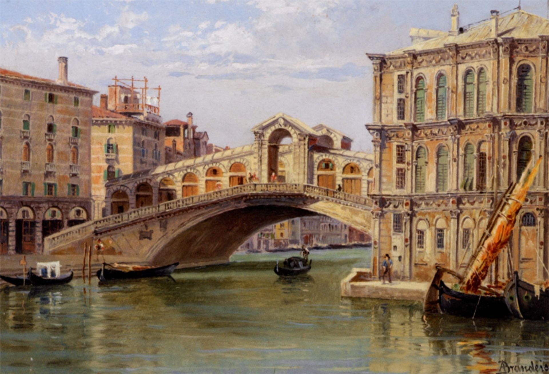 Il Ponte Di Rialto by Antonietta Brandeis