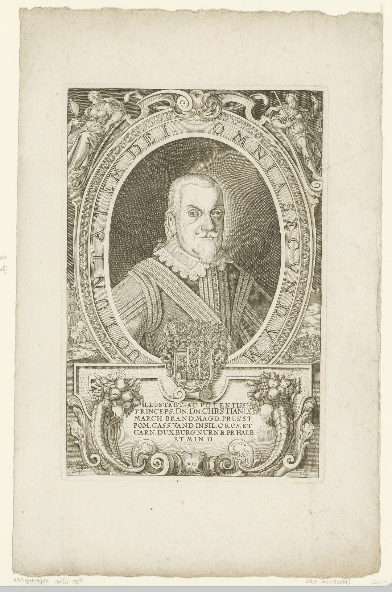 Portret van Christiaan van Brandenburg-Bayreuth by Lukas Schnitzer