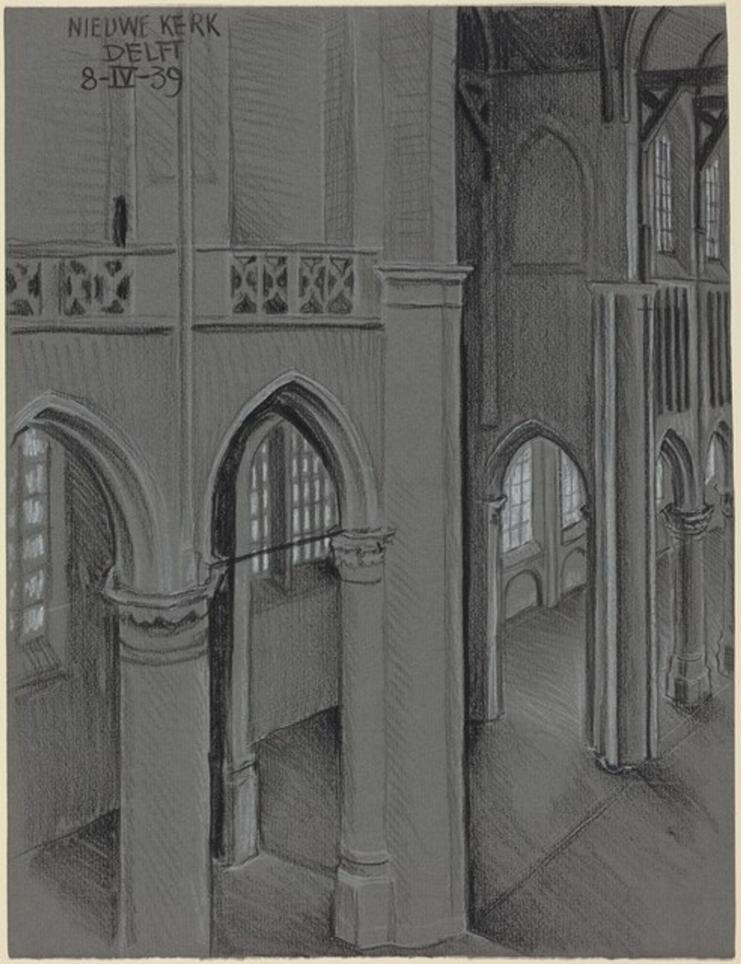 Nieuwe Kerk, Delft by M.C. Escher