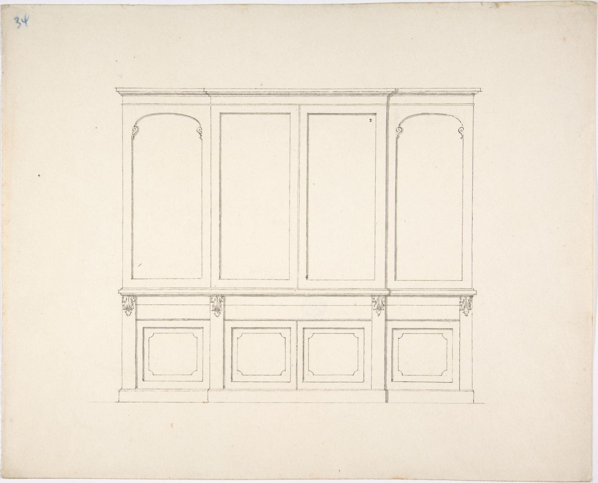 Design for a Cabinet by Anonymous