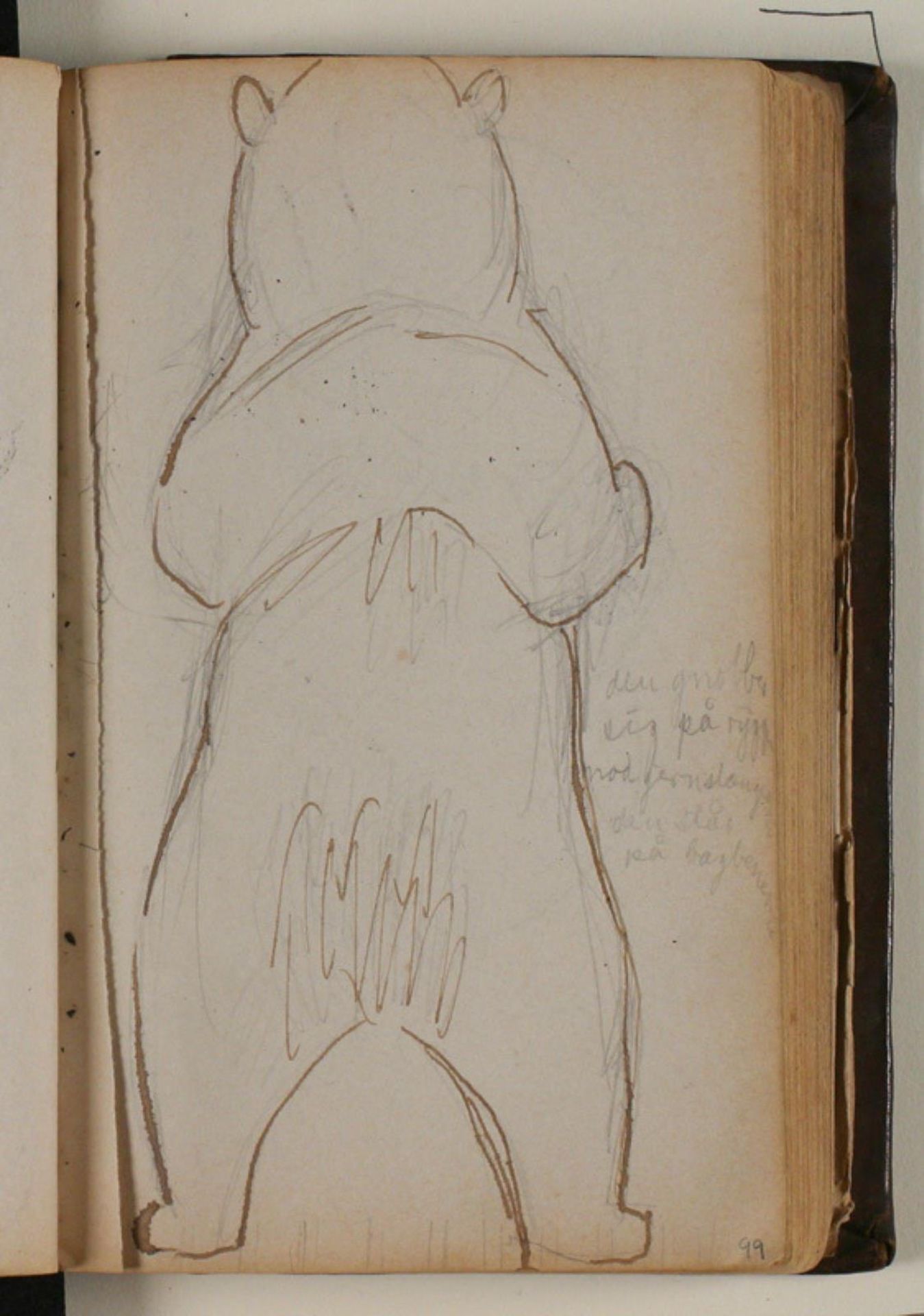 Studie af brun bjørn by Niels Larsen Stevns