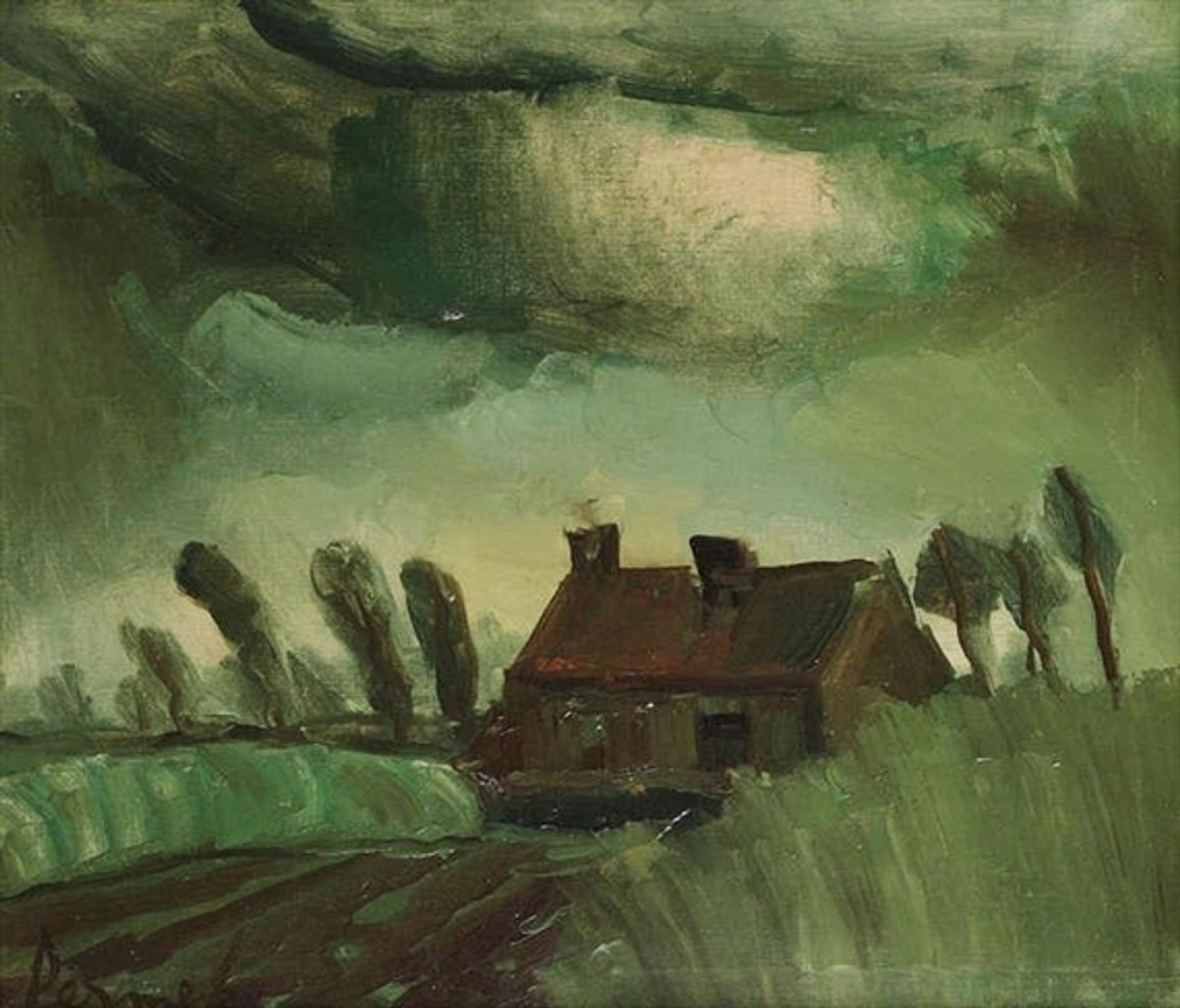 Ferme en Flandres by Constant Permeke