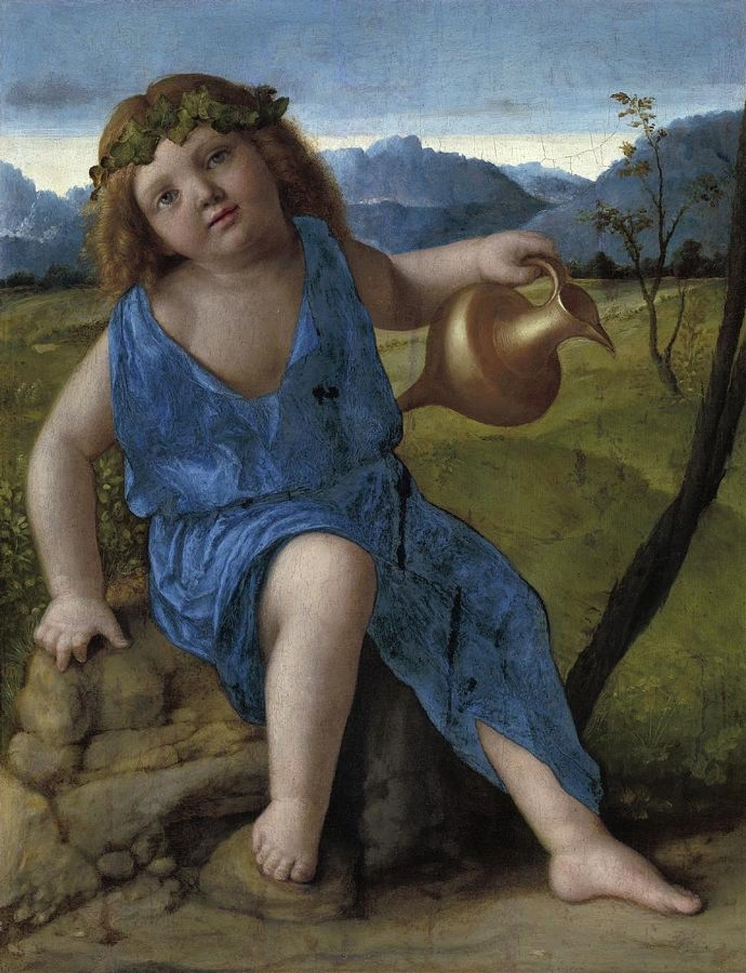 The Infant Bacchus by Giovanni Bellini