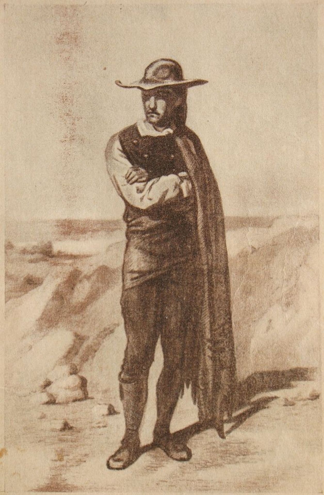 Catalan Fernand Mondego in Marseille in 1815 by Paul Gavarni