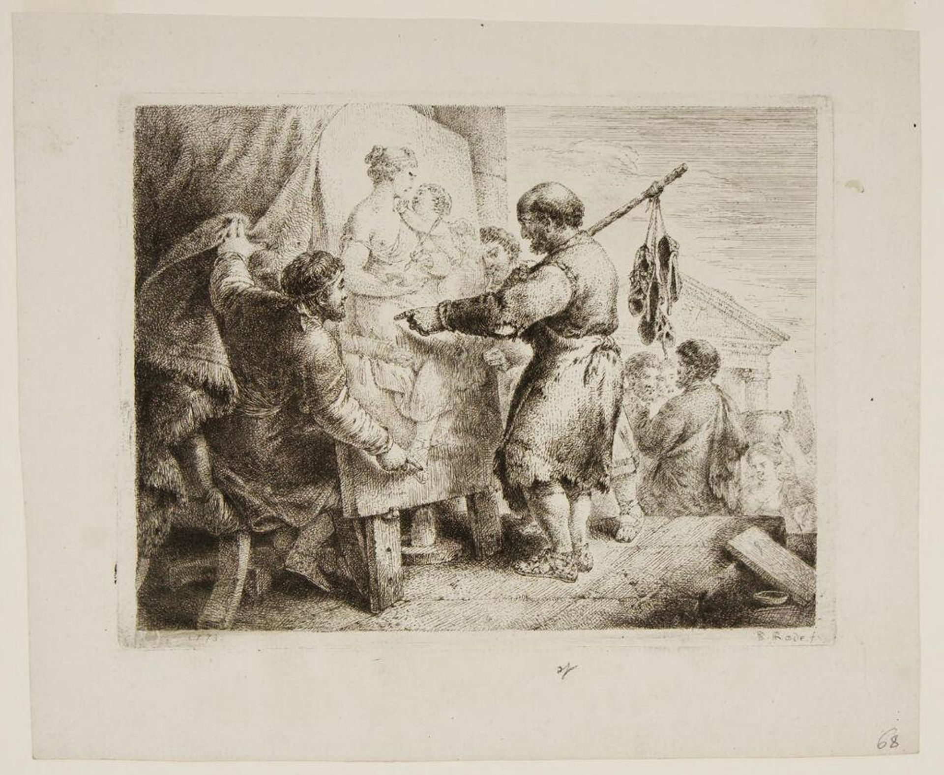 Apelles and the Shoe Seller by Christian Bernhard Rode