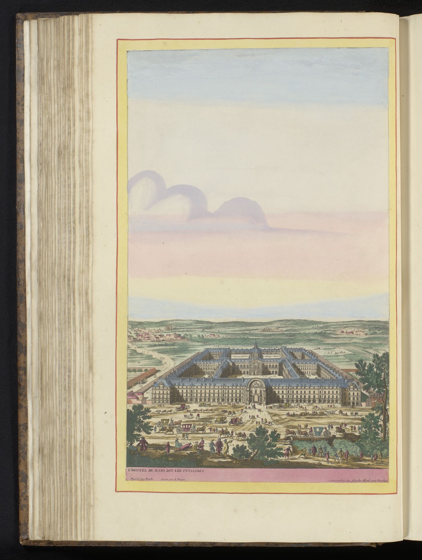 Gezicht op het Hôtel des Invalides te Parijs by Aldert Meyer