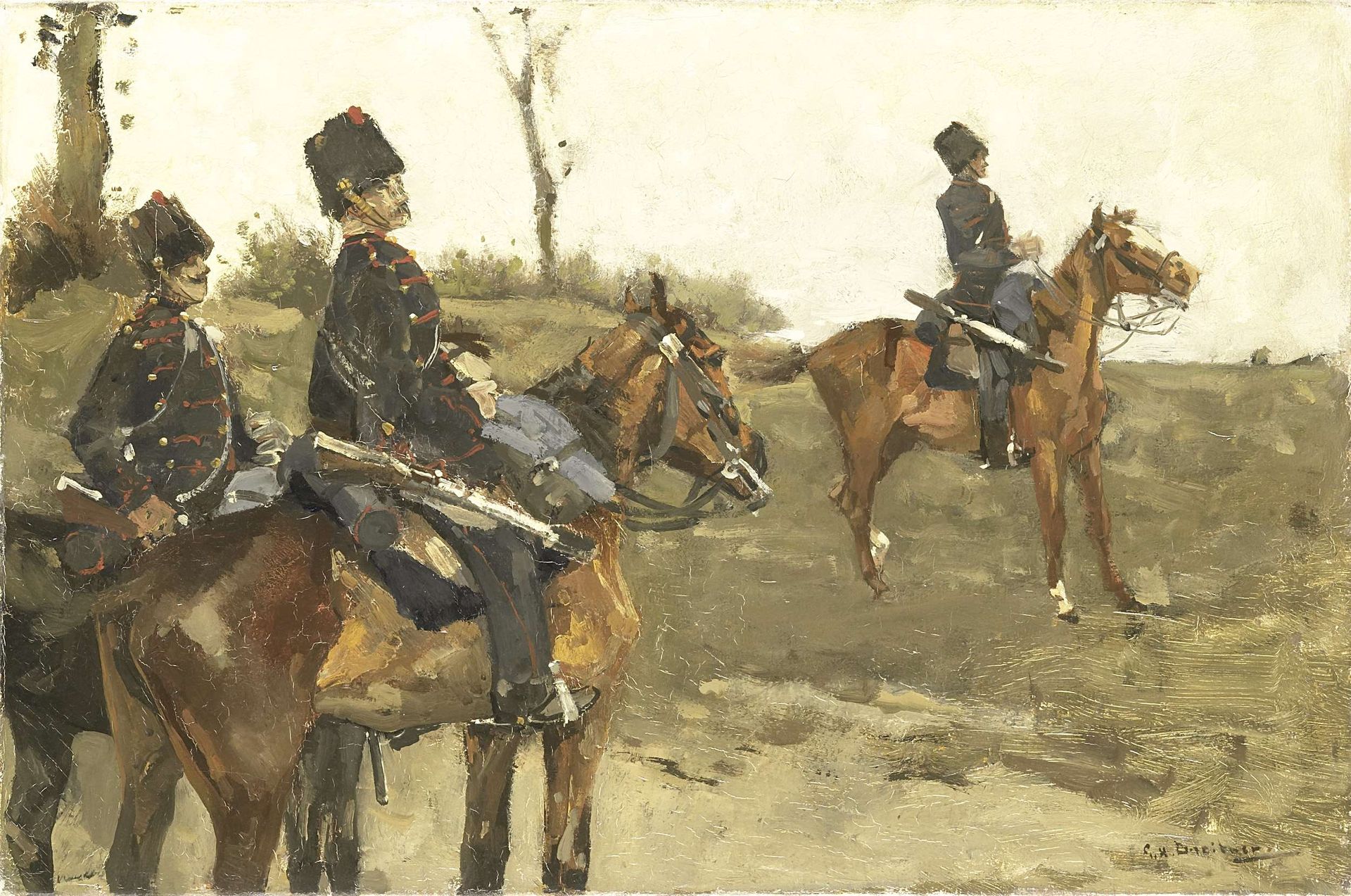 Hussars by George Hendrik Breitner