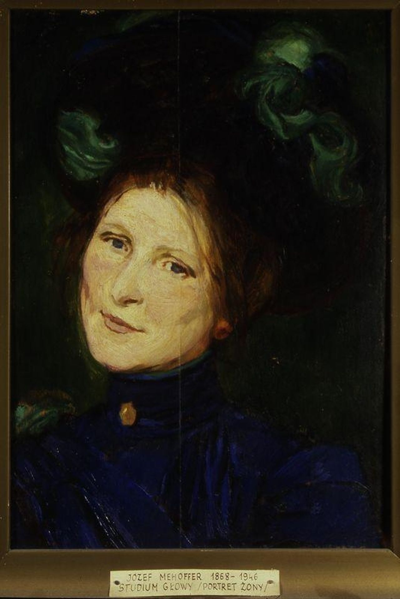 Portrait study of a wife, a sketch to "Strange Garden" by Józef Mehoffer