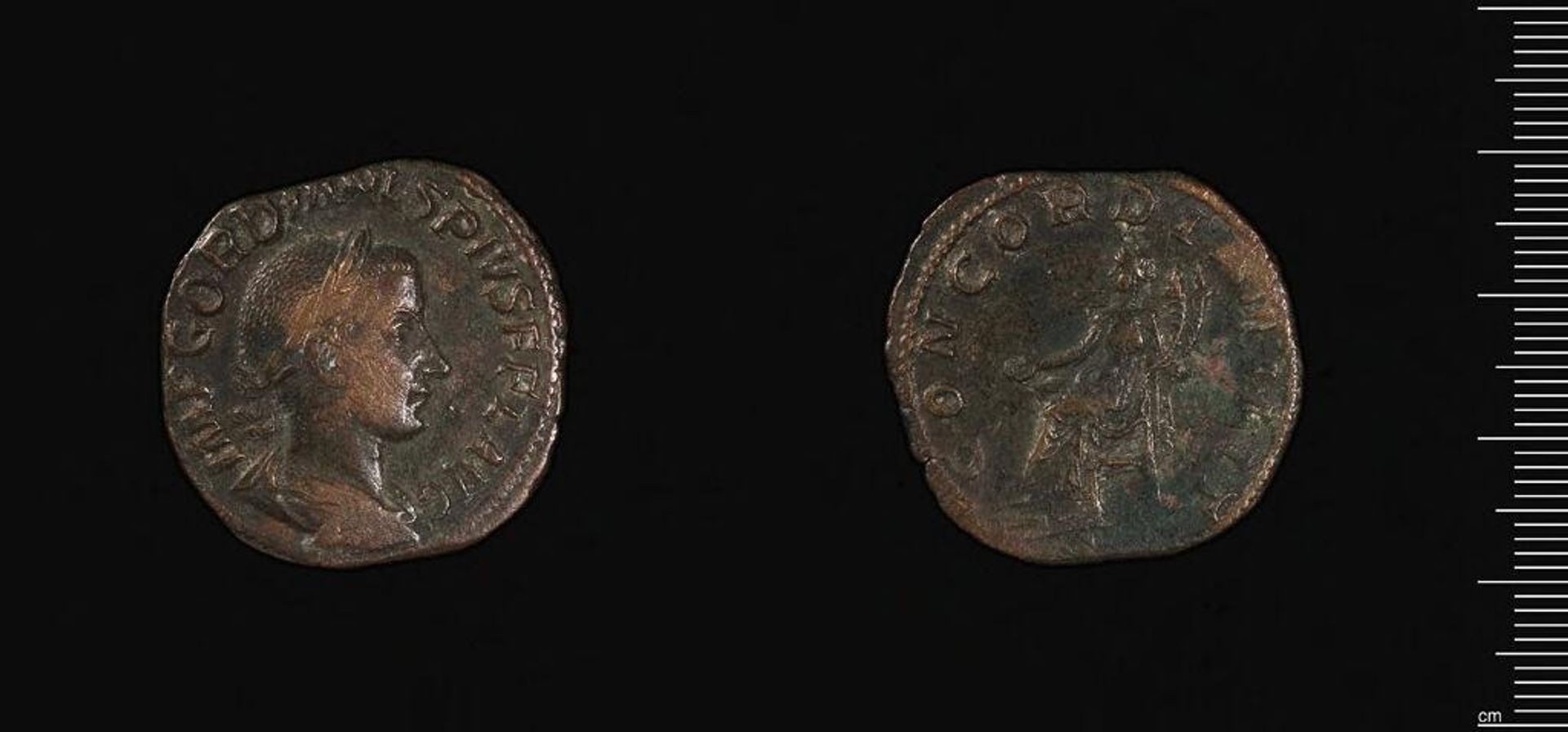Sestertius of Gordian III by Gordian III